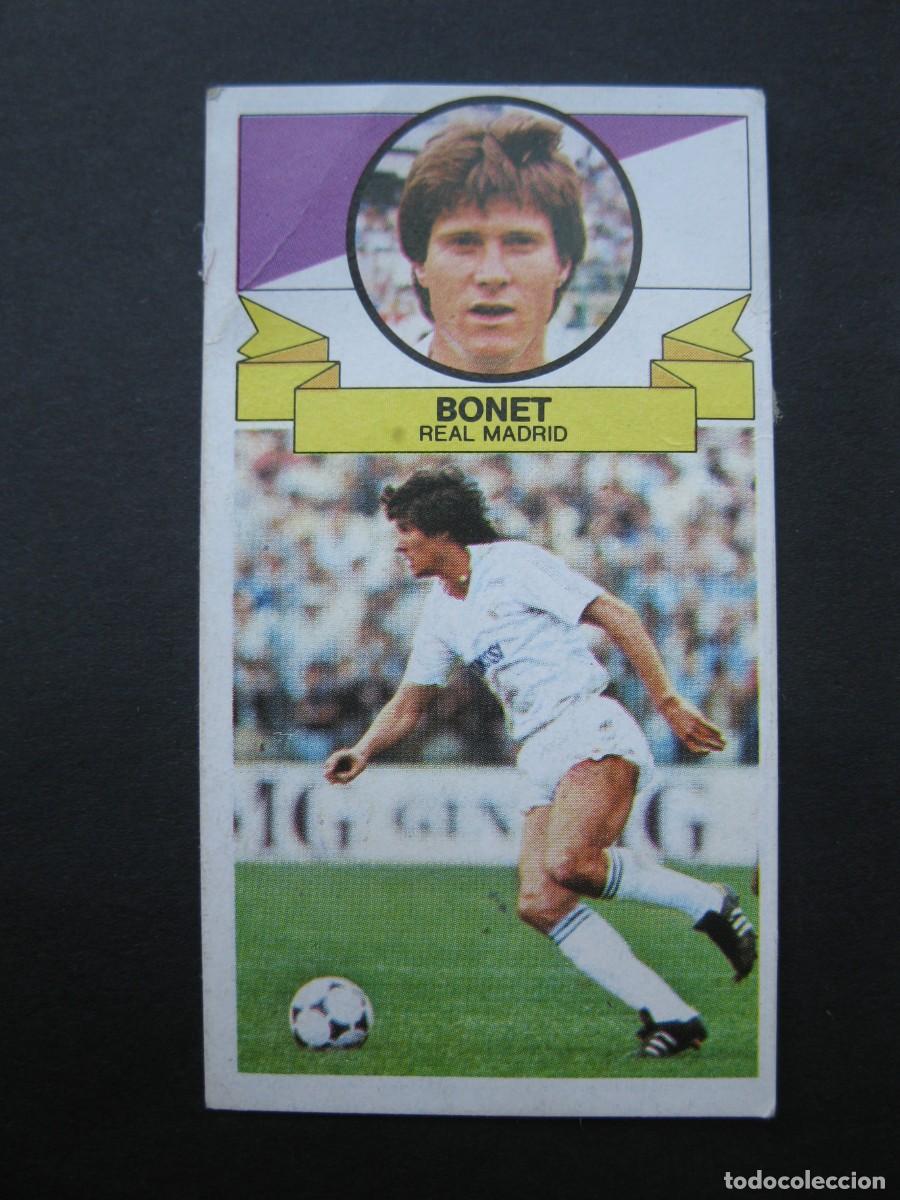 Cromos de f&uacute;tbol: BONET (REAL MADRID) - CAMPEONATO DE LIGA 85/86 - EDICIONES ESTE.