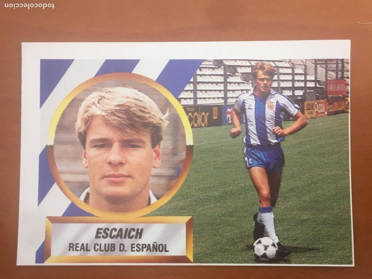 Cromos de f&uacute;tbol: escaich espa&ntilde;ol fichaje 3 cromo liga 88 89 1988 1989 ediciones este nunca pegado nuevo de sobre