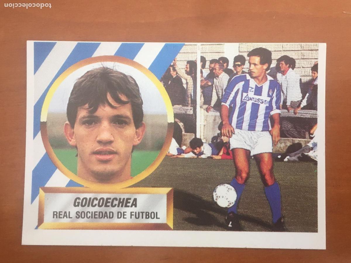 Cromos de f&uacute;tbol: goicoechea real sociedad fichaje 5 liga 88 89 1988 1989 ediciones este nunca pegado nuevo de sobre