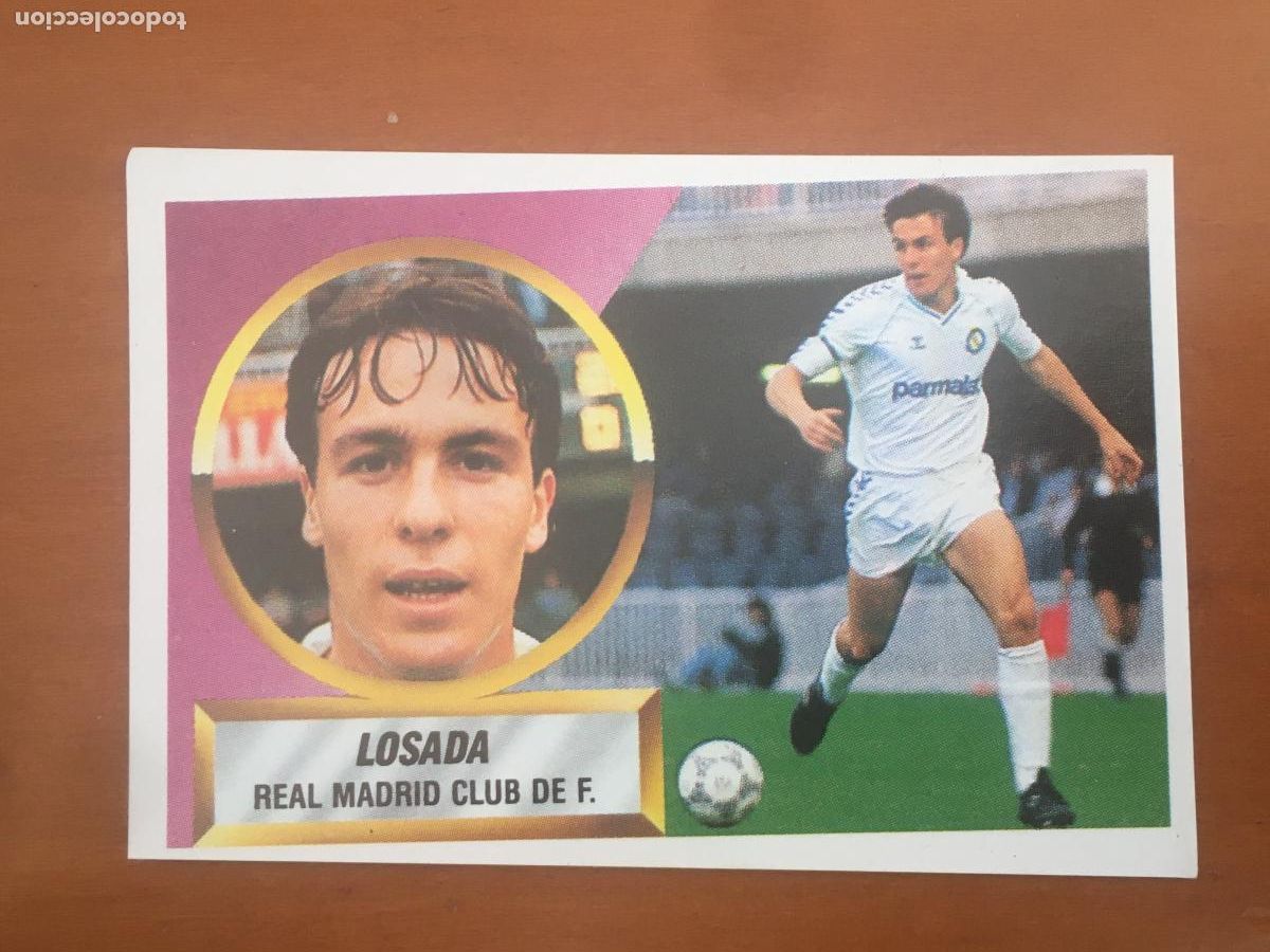 Cromos de f&uacute;tbol: losada real madrid fichaje 4 liga 88 89 1988 1989 ediciones este nunca pegado nuevo de sobre