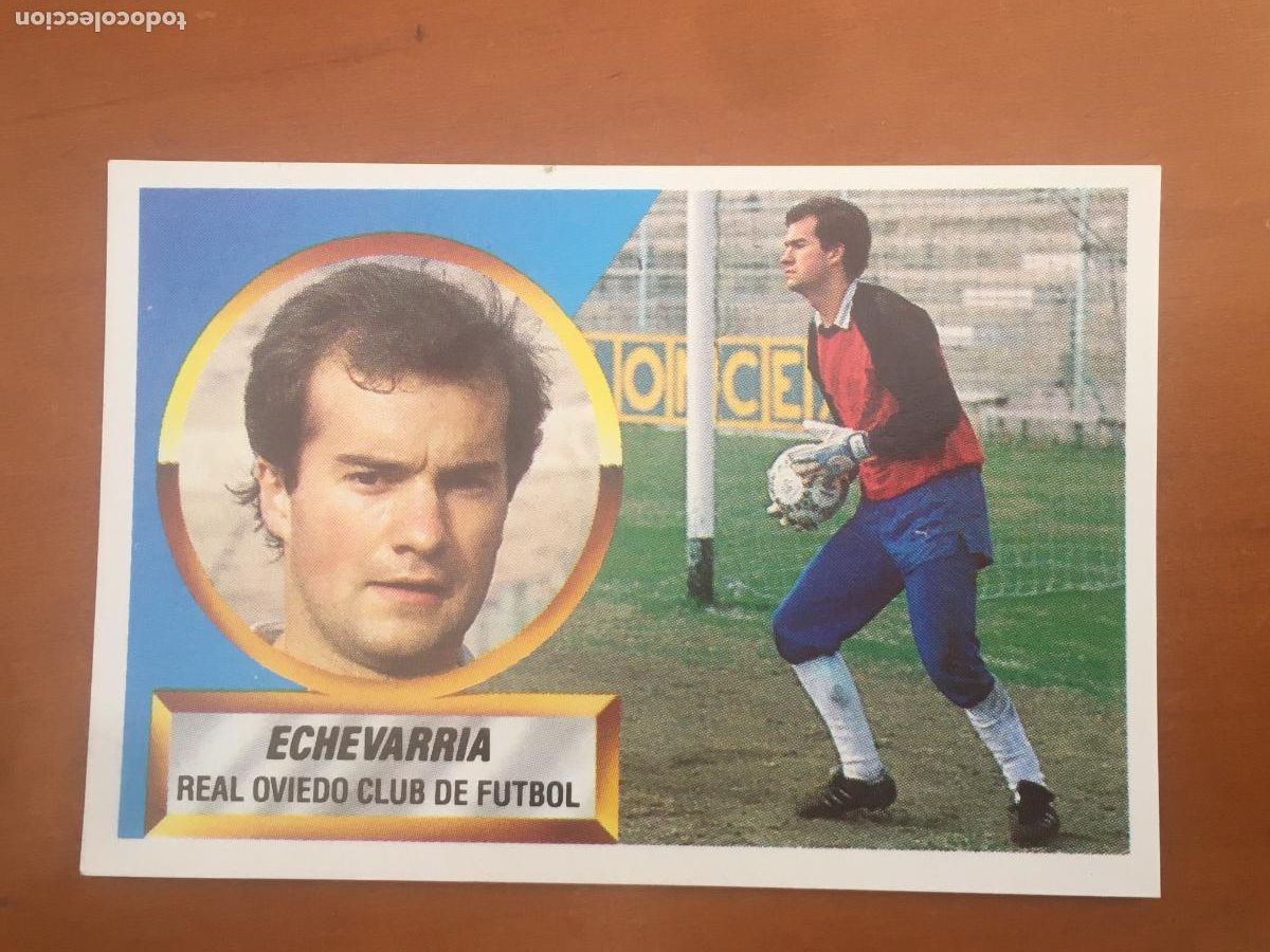 Cromos de f&uacute;tbol: echevarria oviedo fichaje 18 liga 88 89 1988 1989 ediciones este nunca pegado nuevo de sobre