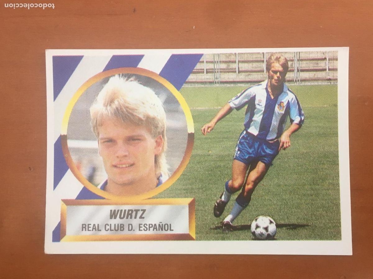 Cromos de f&uacute;tbol: wurtz espa&ntilde;ol fichaje 12 liga 88 89 1988 1989 ediciones este nunca pegado nuevo de sobre