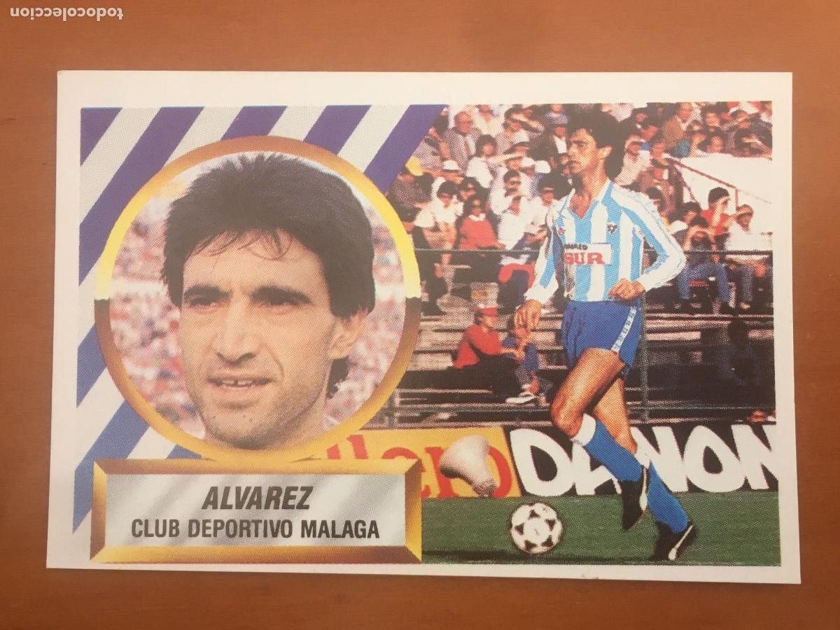 Figurine di Calcio: alvarez malaga fichaje 24 cromo liga 88 89 1988 1989 ediciones este nunca pegado nuevo de sobre