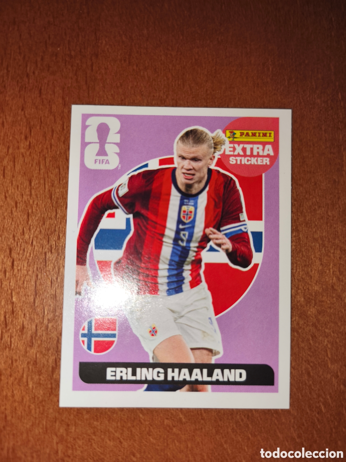 Figurine di Calcio: Erling Haaland EXTRA STICKER BASE Fifa Mundial World Cup 2026 Noruega