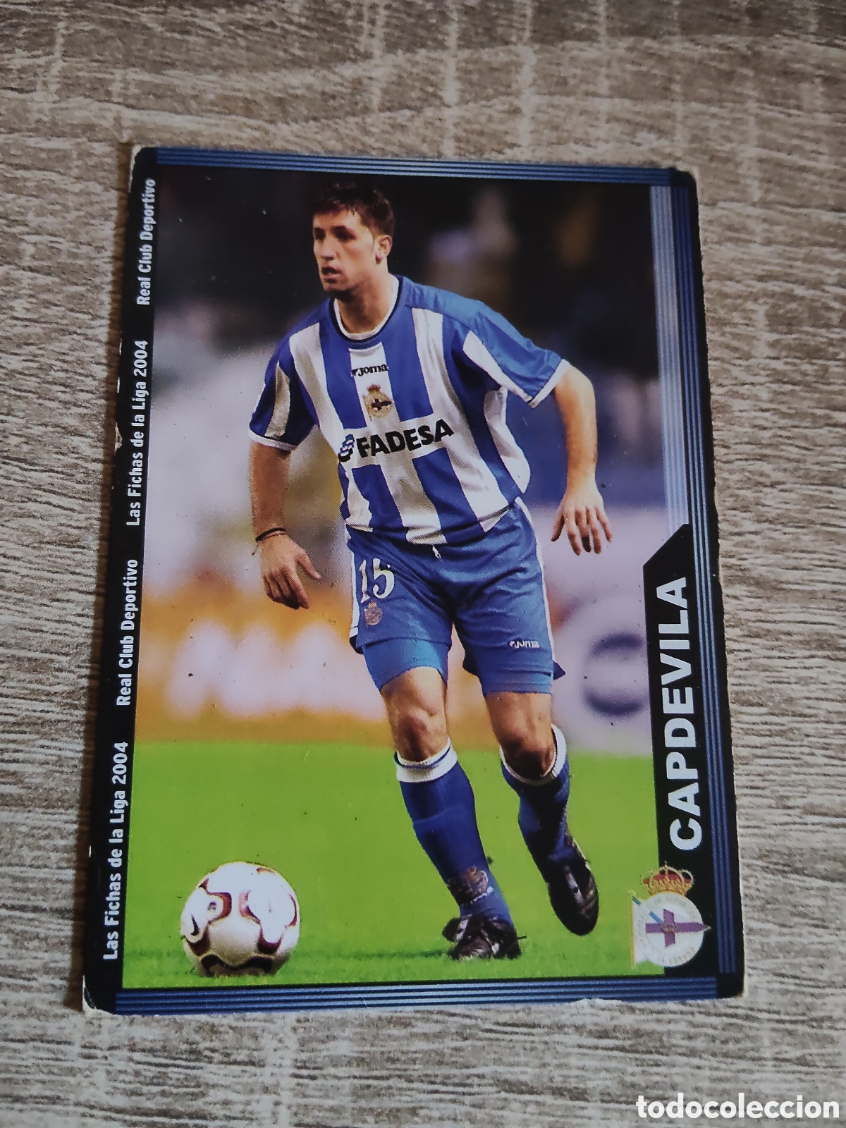 Figurine di Calcio: Mundicromo las fichas de la liga 2004 61 Capdevila Deportivo de la Coru&ntilde;a