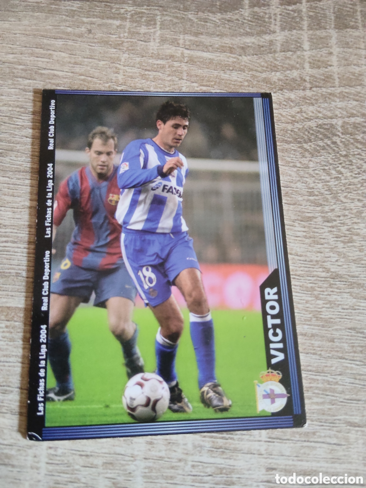 Cromos de f&uacute;tbol: Mundicromo las fichas de la liga 2004 70 V&iacute;ctor Deportivo de la Coru&ntilde;a
