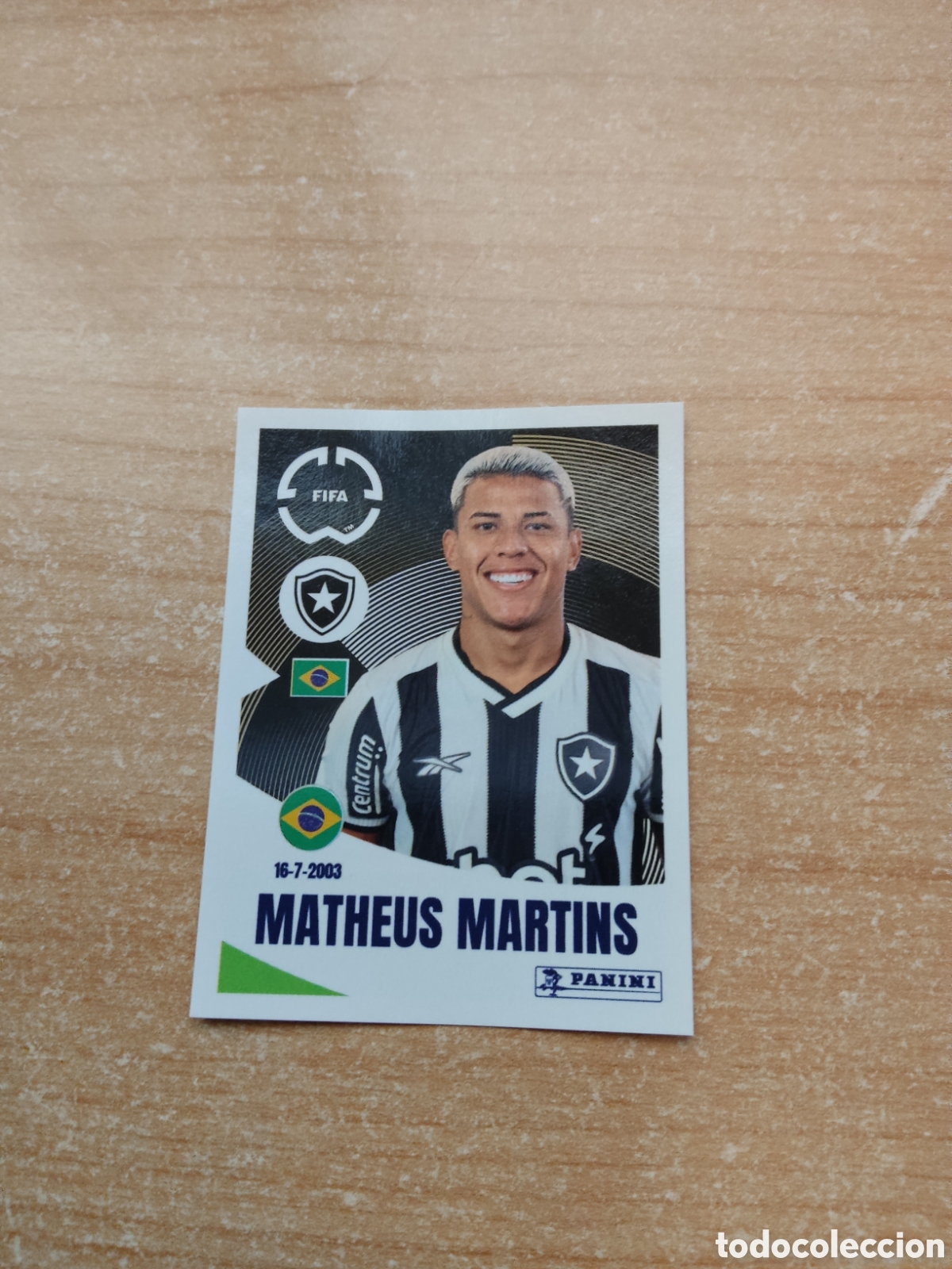 Cromos de f&uacute;tbol: 114 MATHEUS MARTINS BOTAFOGO FIFA CLUB WORLD CUP 2025