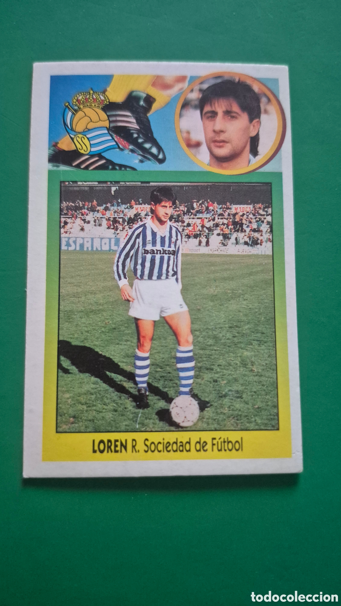 Cromos de f&uacute;tbol: CROMO PEGATINA ADHESIVO LIGA ESTE 93 94 1993 1994 FICHAJES # 7 REAL SOCIEDAD LOREN