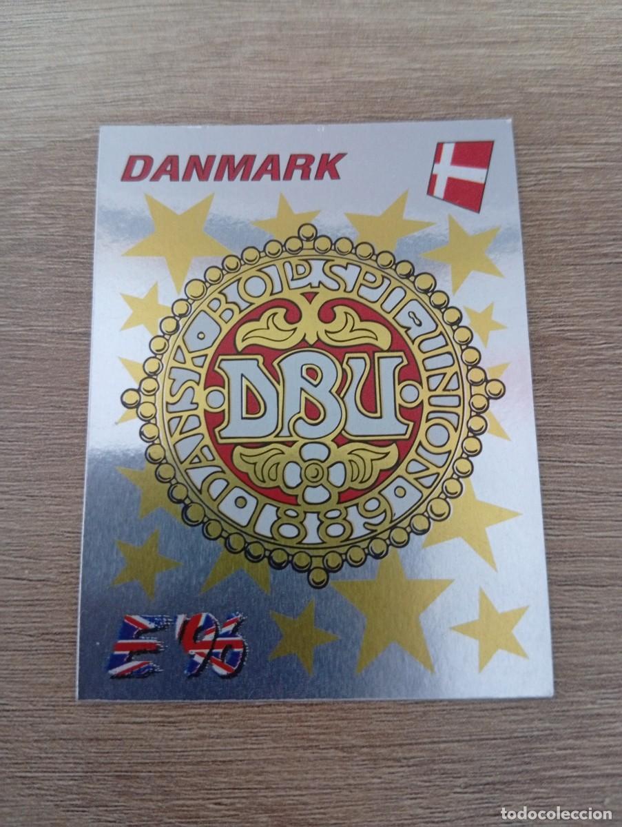 Cromos de f&uacute;tbol: ESCUDO DINAMARCA 275 PANINI 1996 EUROCOPA INGLATERRA FUTBOL EURO 96 SIN PEGAR