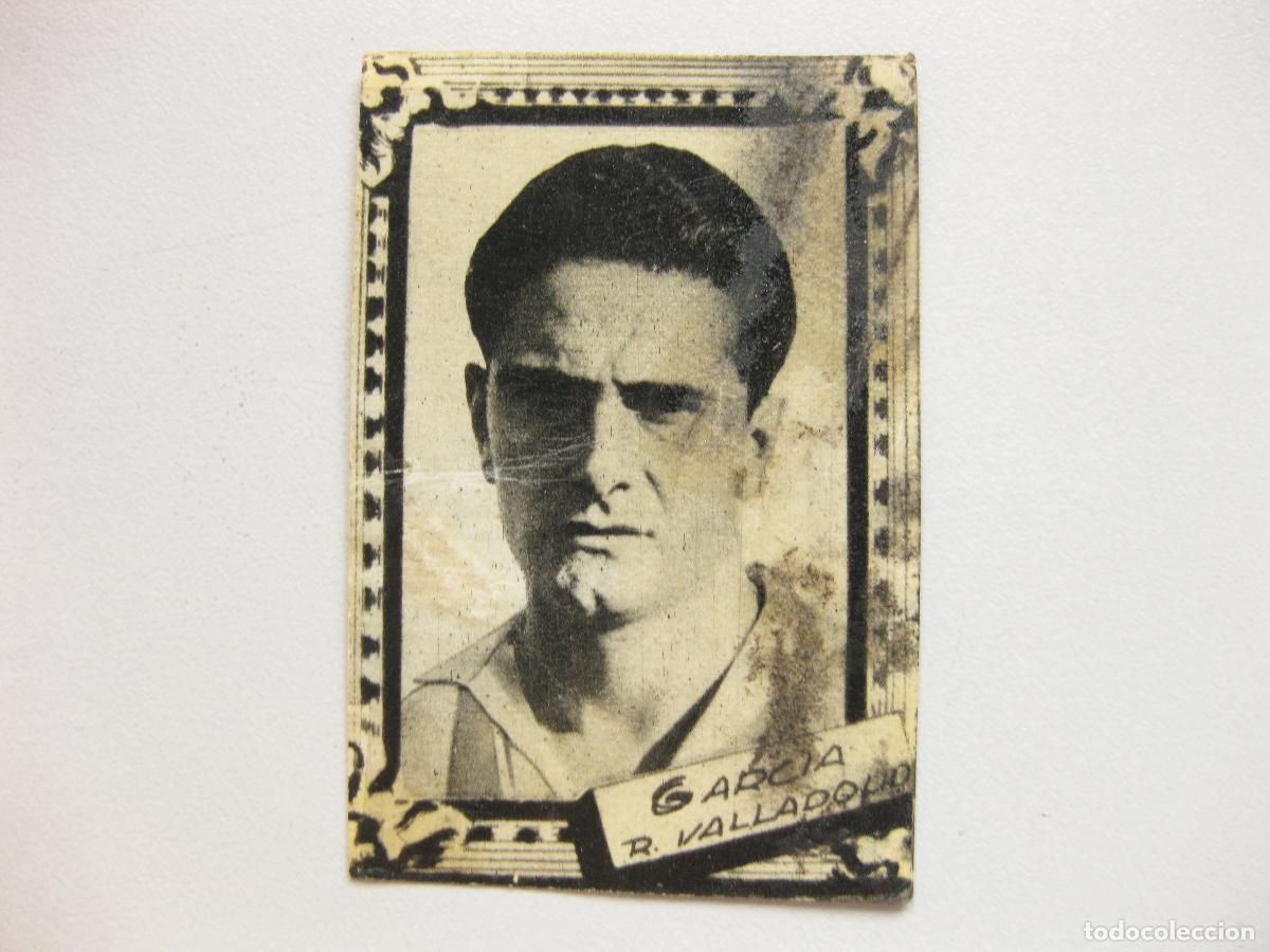 Figurine di Calcio: CROMO DE GARC&Iacute;A . REAL VALLADOLID. ALBUM DE CROMOS DE FUTBOL CAMPEONATO DE LIGA 1959. EDITORIAL FHER