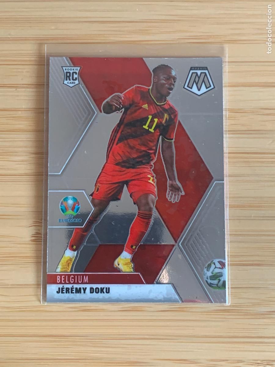Cromos de f&uacute;tbol: JEREMY DOKU - ROOKIE - BELGIUM - PANINI MOSAIC EURO2020
