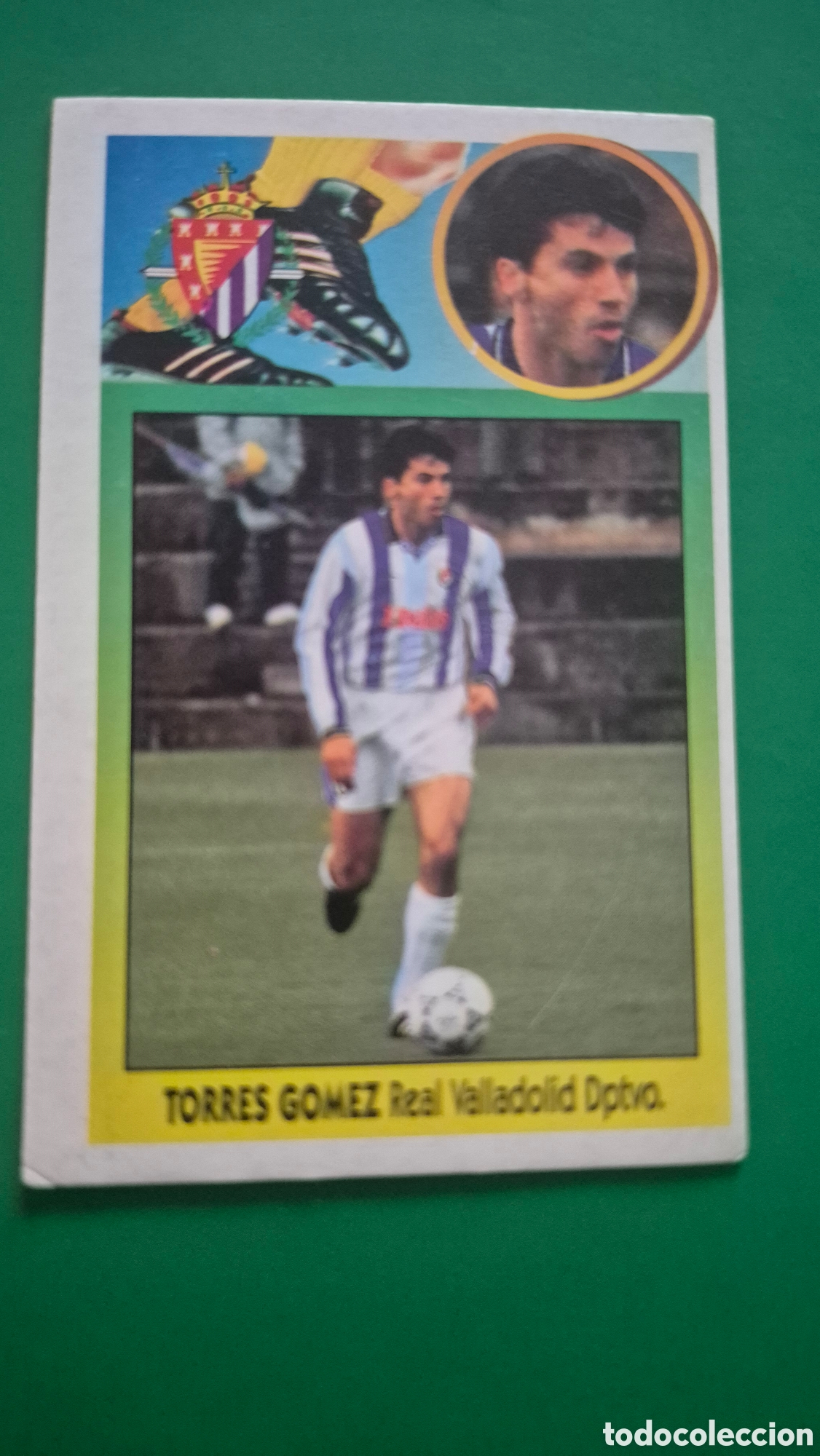 Football Stickers: TORRES GOMEZ REAL VALLADOLID FICHAJE 9 LIGA ESTE 1993 1994 93 94 CARTON NUNCA PEGADO SIN PEGAR