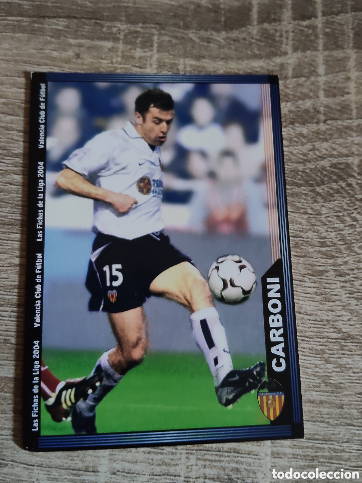 Football Stickers: Mundicromo las fichas de la liga 2004 119 Carboni Valencia