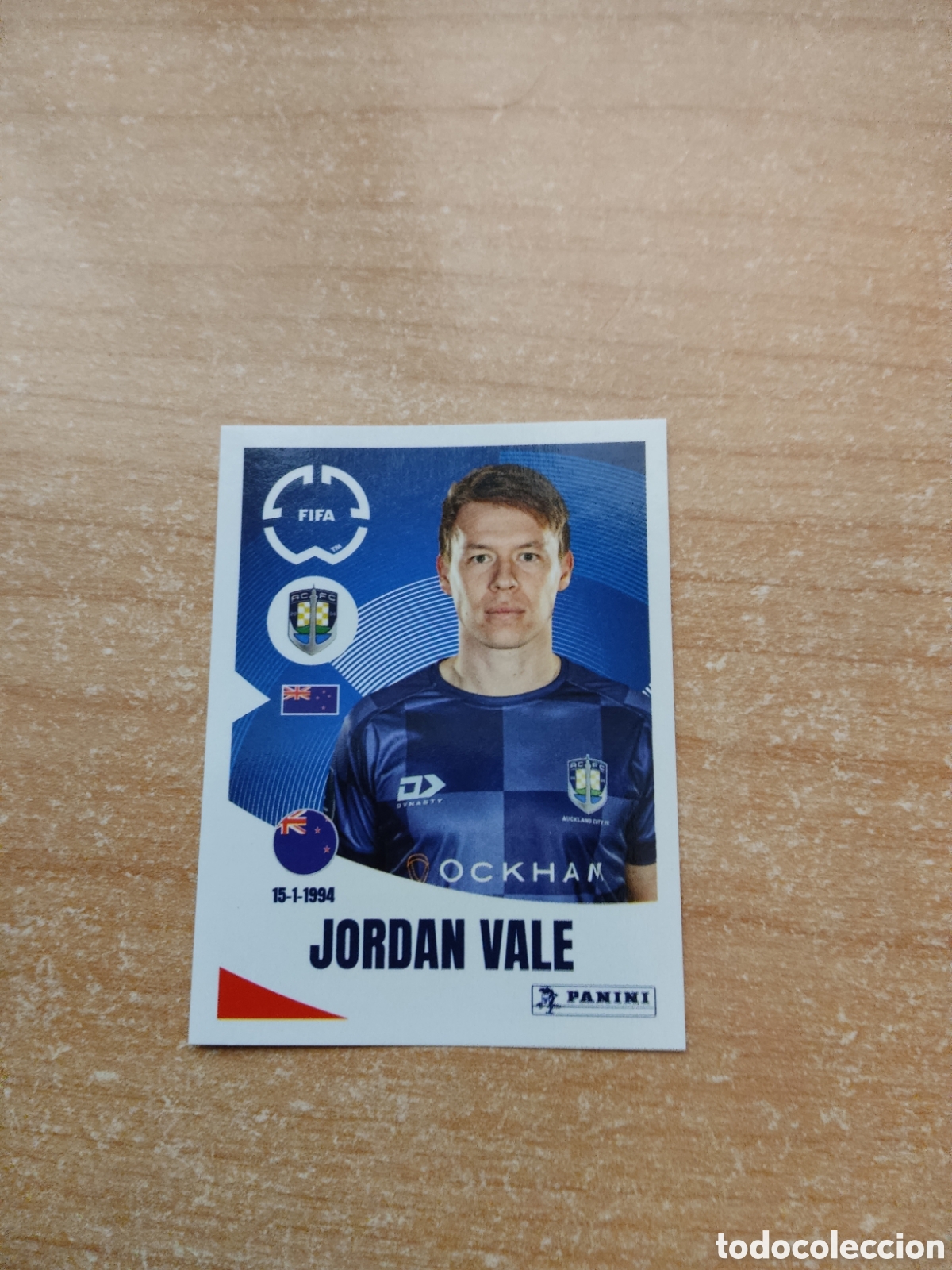 Football Stickers: 143 JORDAN VALE AUCKLAND CITY FIFA CLUB WORLD CUP 2025