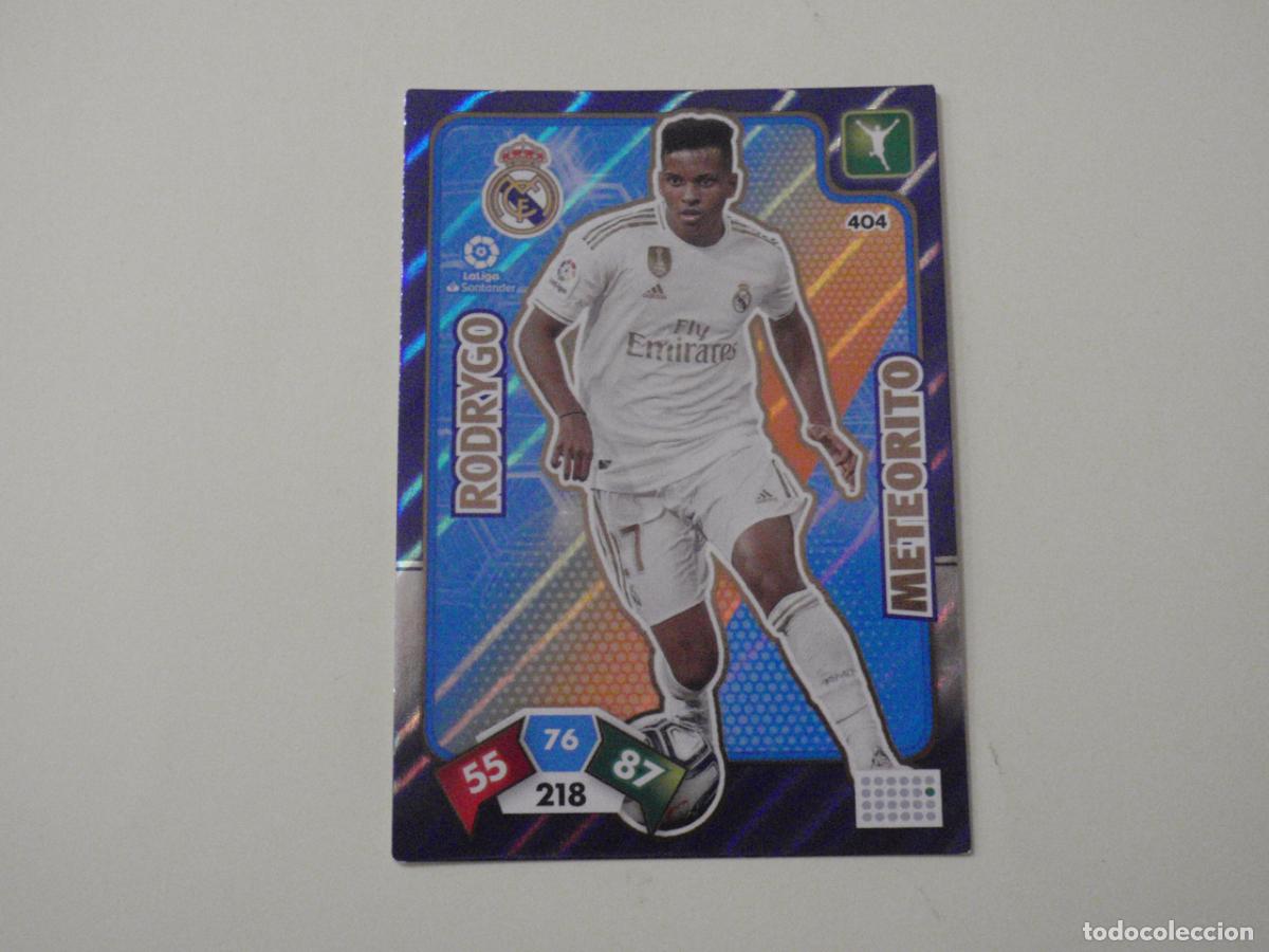 Figurine di Calcio: Carta 404 RODRYGO Real Madrid METEORITO. Trading card Adrenalyn Liga 2019 2020. Panini 19 20