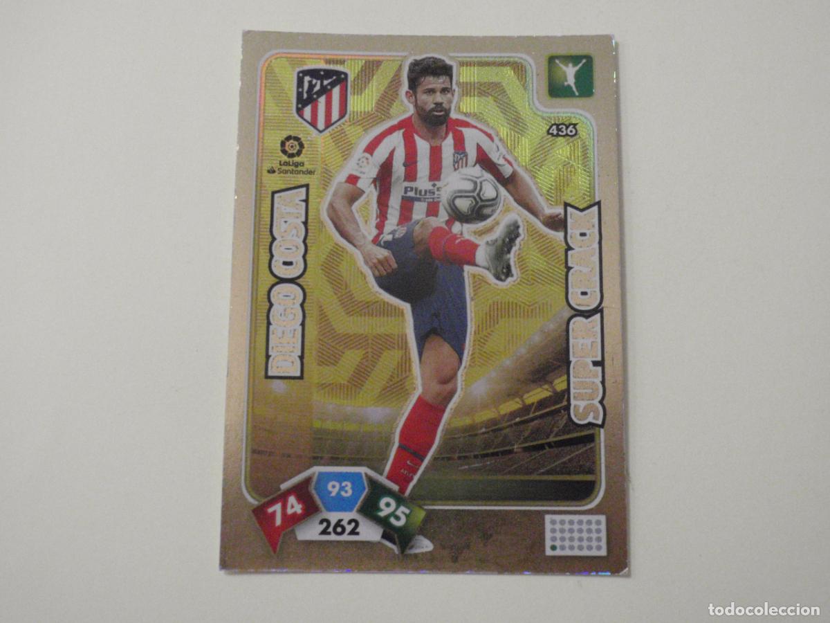 Figurine di Calcio: Carta 436 DIEGO COSTA Atl&eacute;tico SUPER CRACK. Trading card Adrenalyn Liga 2019 2020. Panini 19 20