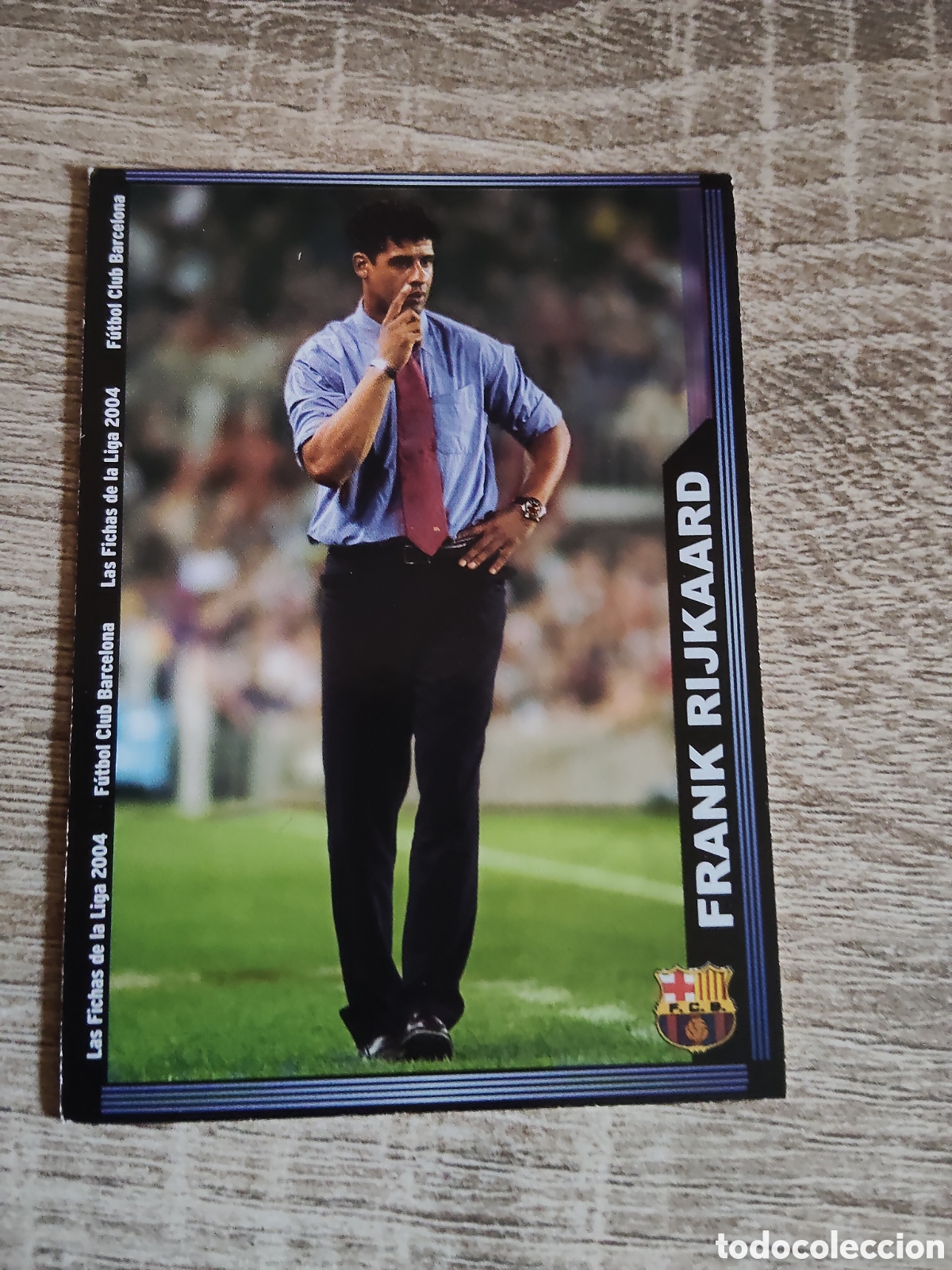 Cromos de f&uacute;tbol: Mundicromo las fichas de la liga 2004 138 Frank Rijkaard Barcelona