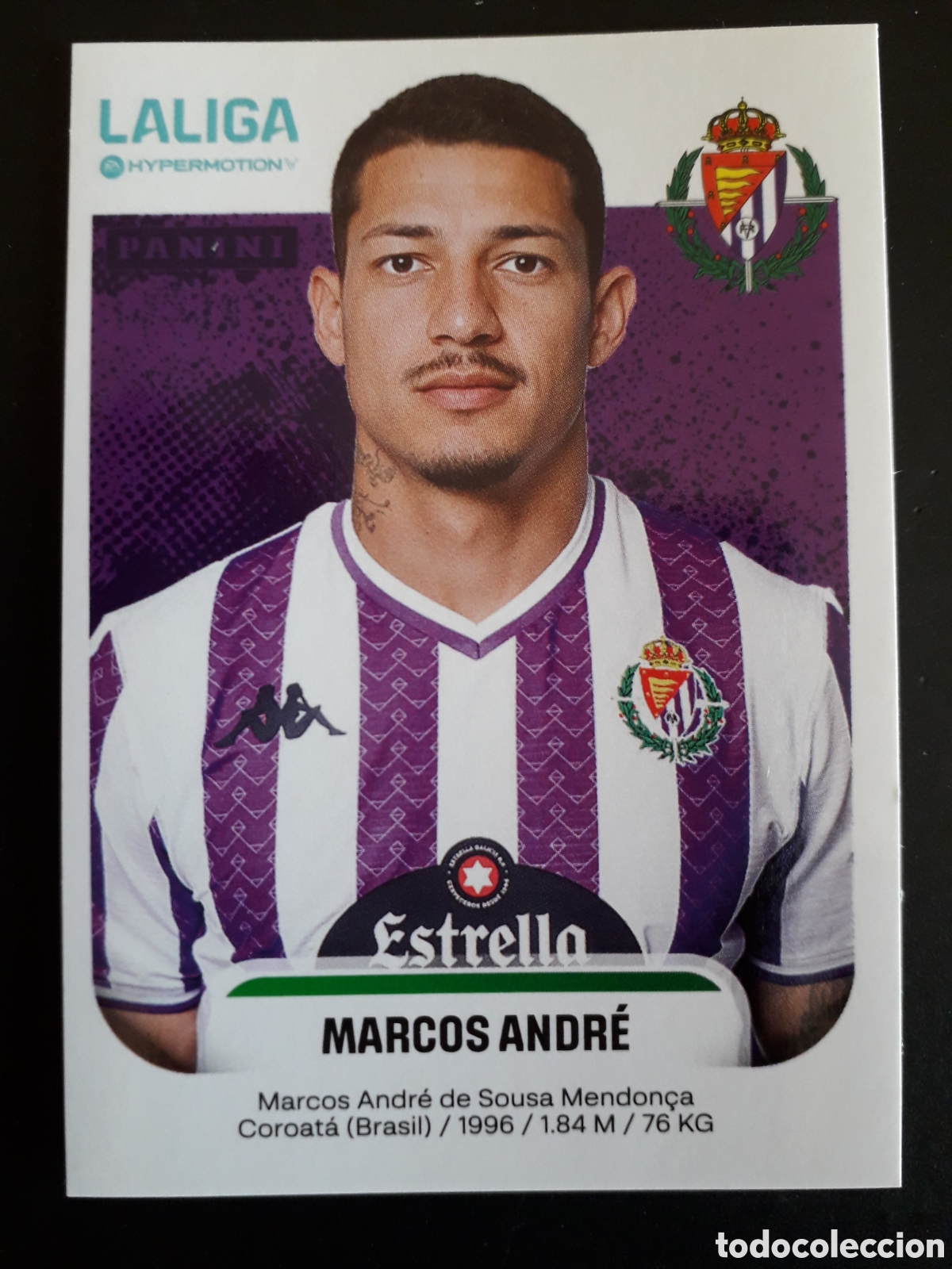 Cromos de f&uacute;tbol: MARCOS ANDR&Eacute; VALLADOLID N&deg; 399 A LALIGA HYPERMOTION 25 26 2025 2026 PANINI SIN PEG PEDIDO M&Iacute;NIMO 3&euro;