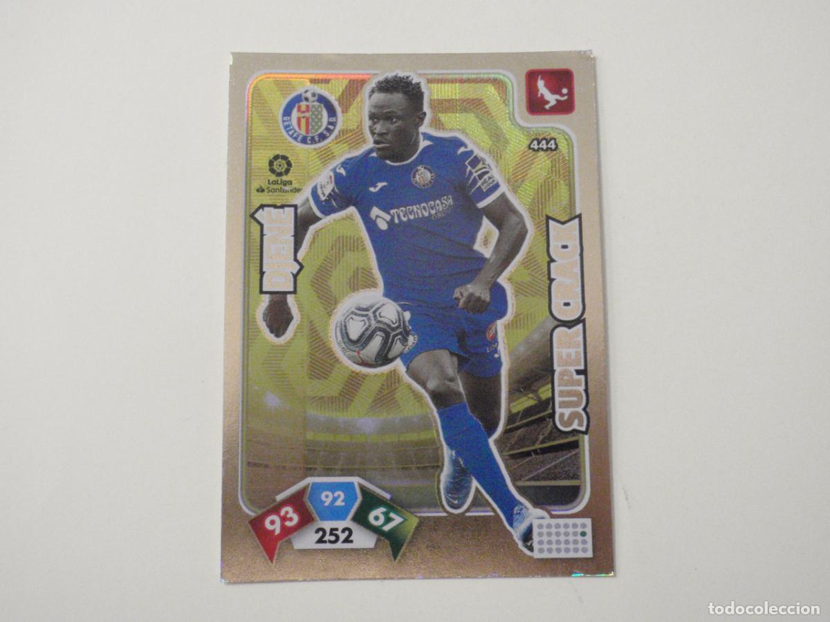 Cromos de f&uacute;tbol: Carta 444 DJEN&Eacute; Getafe SUPER CRACK. Trading card Adrenalyn Liga 2019 2020. Panini 19 20