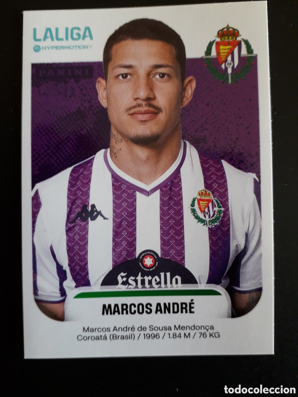 Cromos de f&uacute;tbol: MARCOS ANDR&Eacute; VALLADOLID N&deg; 399 A LALIGA HYPERMOTION 25 26 2025 2026 PANINI SIN PEG PEDIDO M&Iacute;NIMO 3&euro;