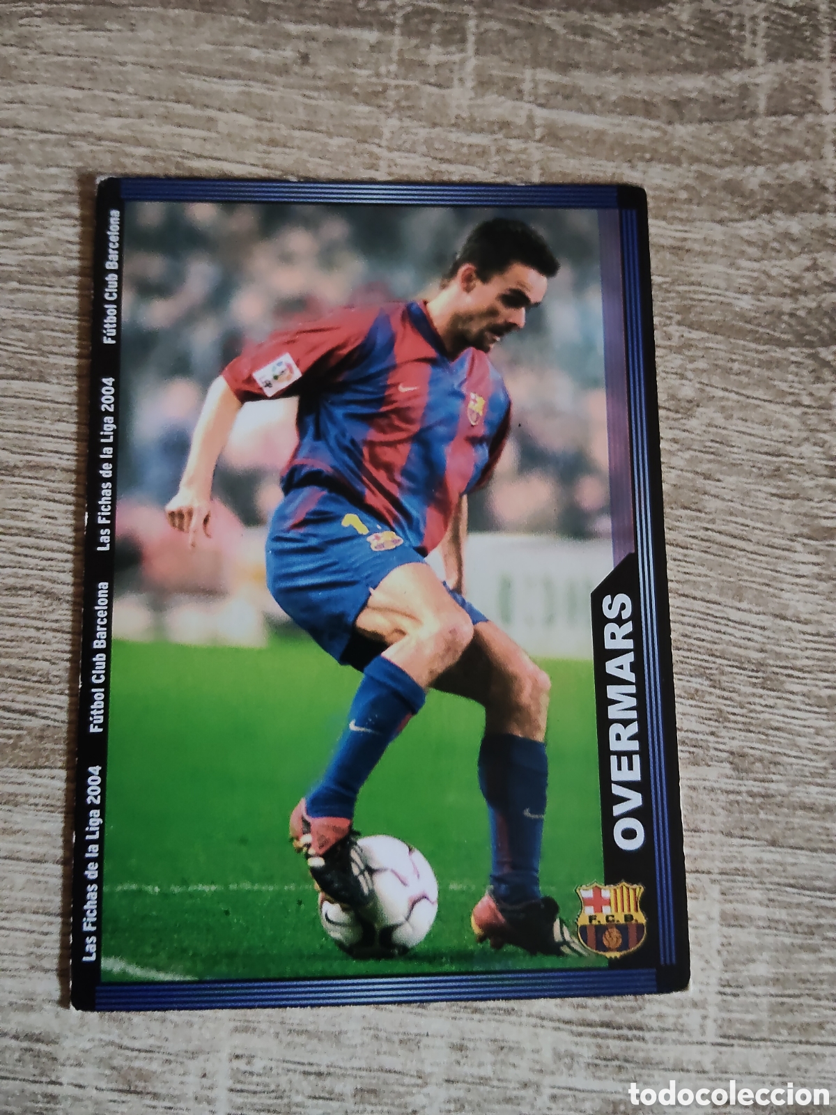 Cromos de f&uacute;tbol: Mundicromo las fichas de la liga 2004 158 Overmars Barcelona