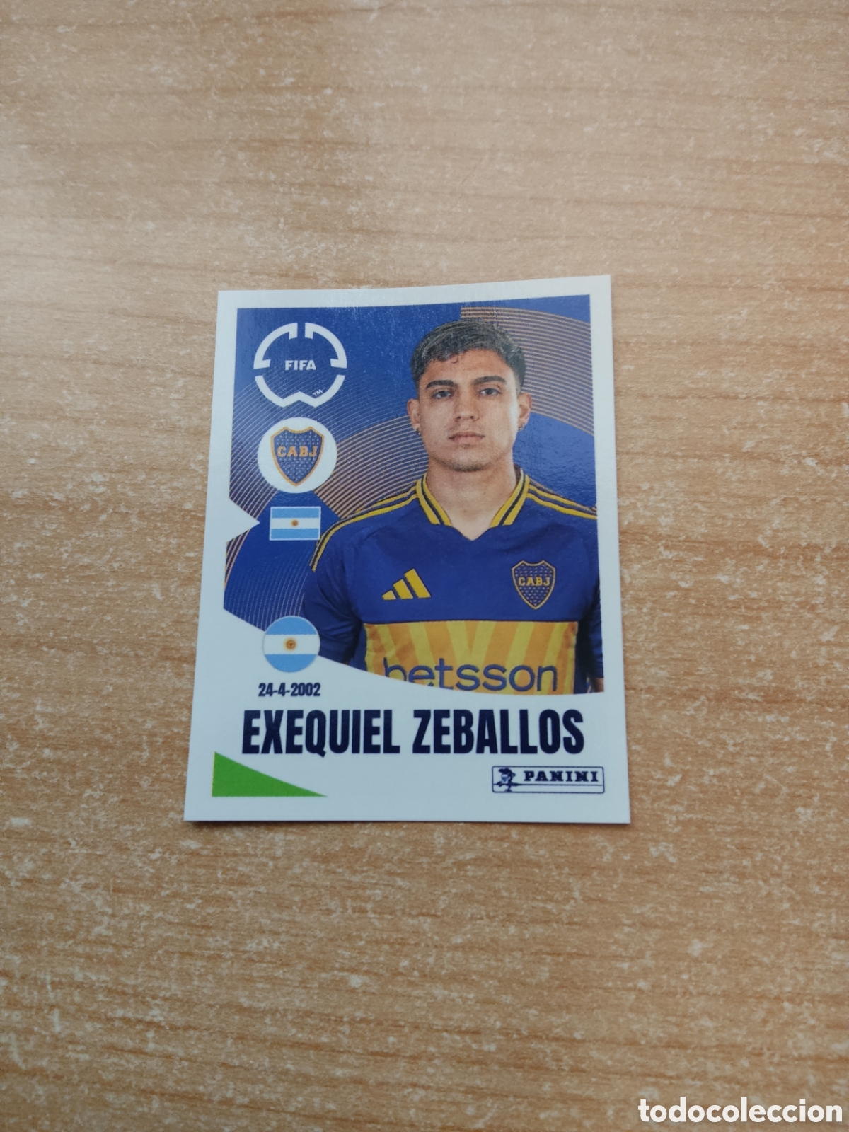 Cartes &agrave; collectionner de Football: 165 EXEQUIEL ZEBALLOS BOCA JUNIORS FIFA CLUB WORLD CUP 2025