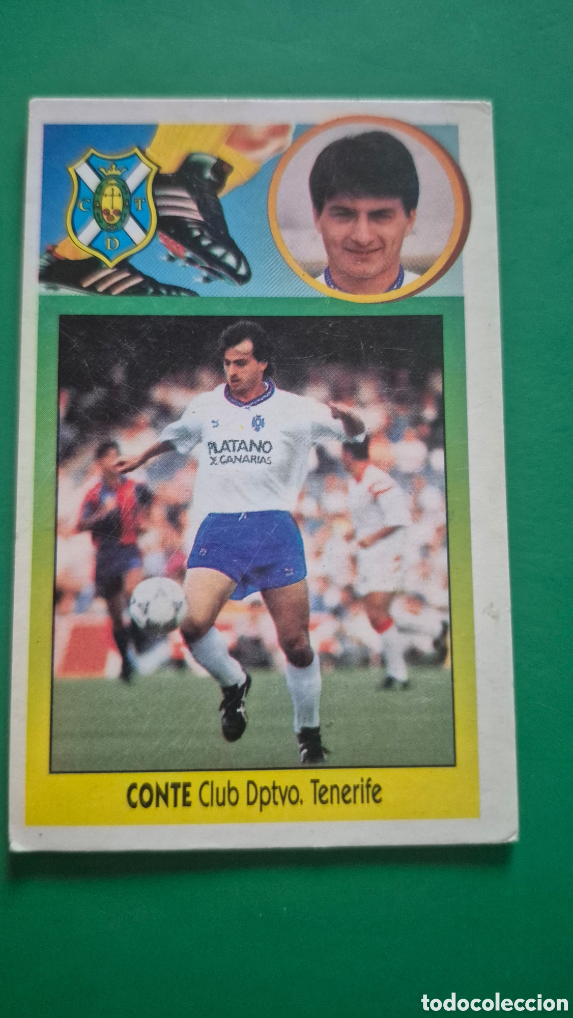 Cartes &agrave; collectionner de Football: Cromo fichaje 15 Conte Tenerife de cart&oacute;n Ediciones Este liga temporada 93 94 1993 1994