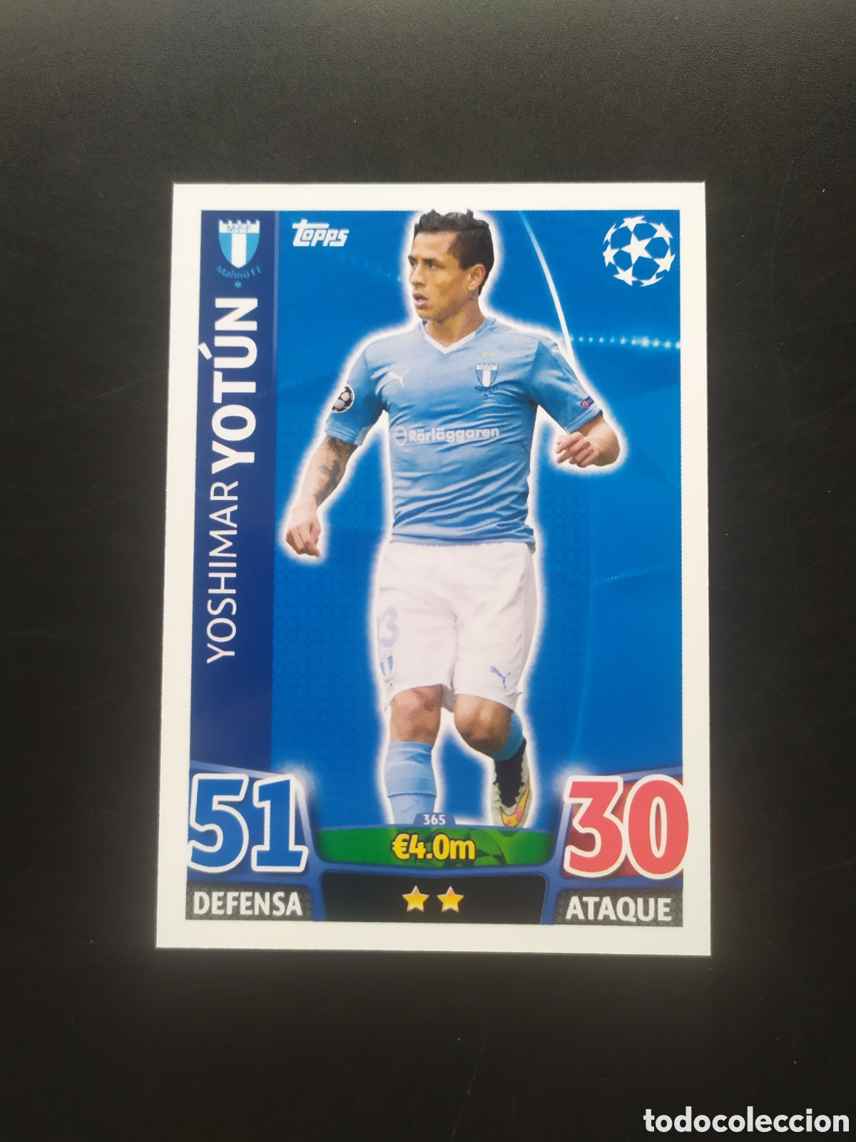 Figurine di Calcio: UEFA Champions match attax topps 2015 2016 15 16 Yotun n&deg; 365 Malmo FF
