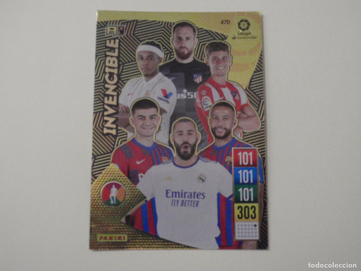 Cromos de f&uacute;tbol: Carta 470 CARTA INVENCIBLE. Trading card Adrenalyn Liga 2021 2022. Panini 21 22