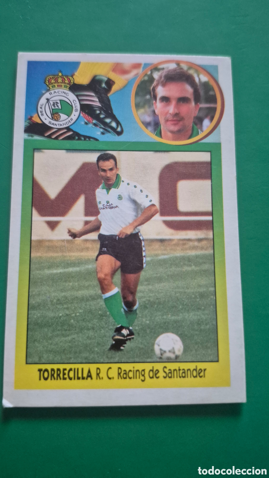 Figurine di Calcio: CROMO LIGA ESTE TORRECILLA FICHAJE 21 RACING SANTANDER CARTON SIN PEGAR 93 94 1993 1994
