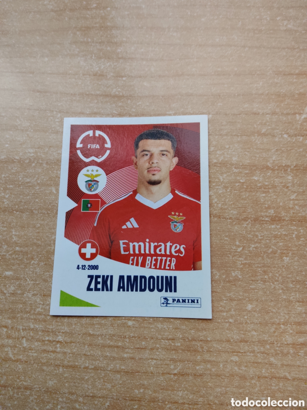 Cromos de f&uacute;tbol: 189 AMDOUNI BENFICA FIFA CLUB WORLD CUP 2025