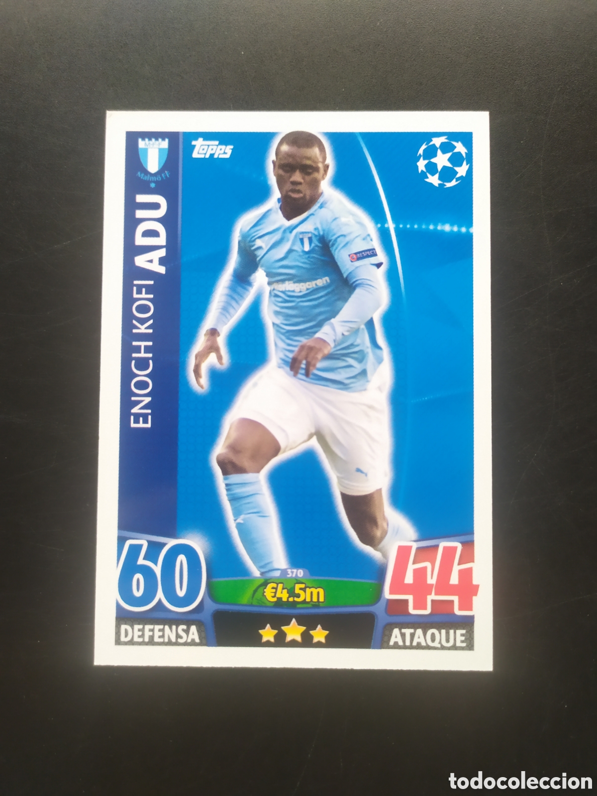Cromos de f&uacute;tbol: UEFA Champions match attax topps 2015 2016 15 16 Adu n&deg; 370 Malmo FF