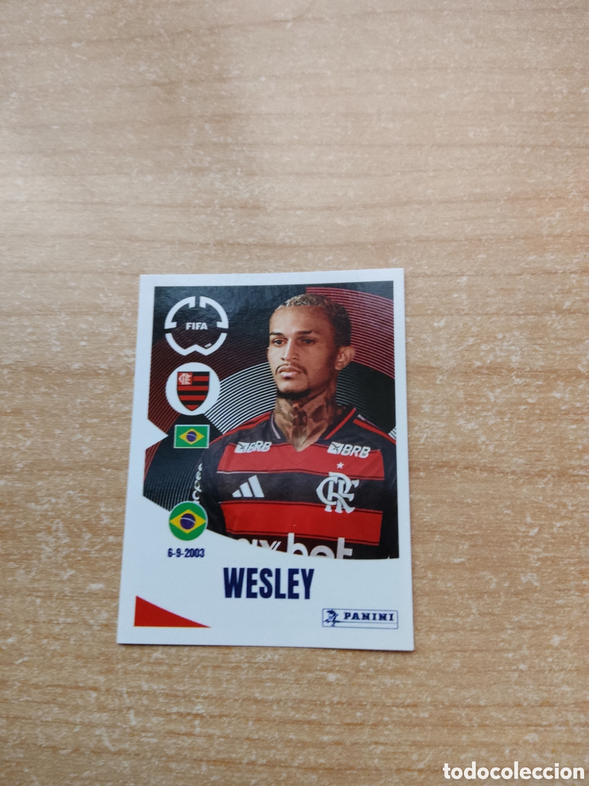 Cromos de f&uacute;tbol: 196 WESLEY FLAMENGO FIFA CLUB WORLD CUP 2025