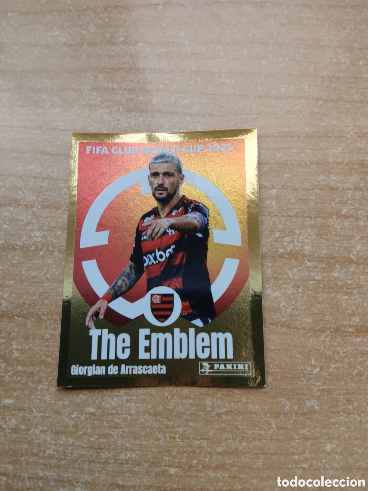 Cromos de f&uacute;tbol: 202 DE ARRASCAETA FLAMENGO THE EMBLEM FIFA CLUB WORLD CUP 2025