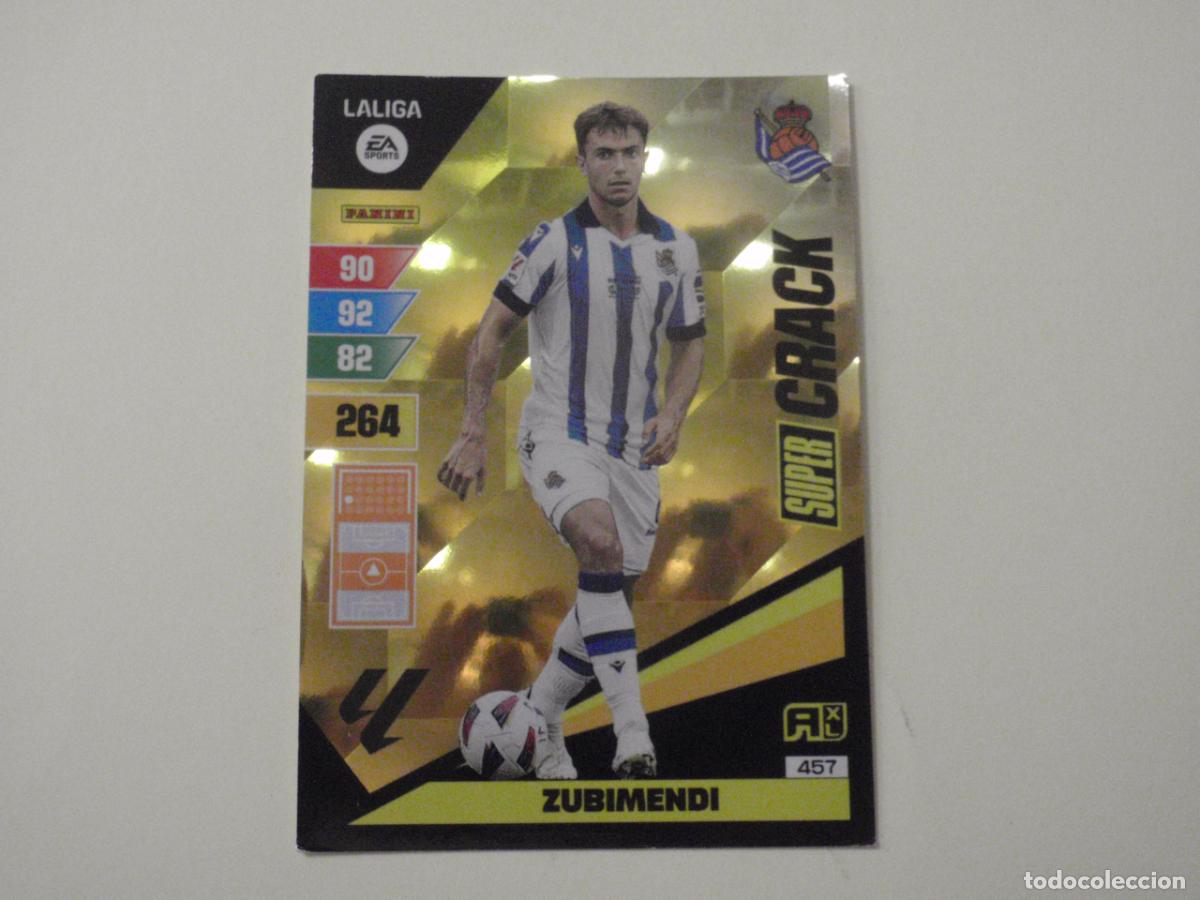 Cromos de f&uacute;tbol: Carta 457 ZUBIMENDI Real Sociedad SUPER CRACK. Trading card Adrenalyn Liga 2023 2024. Panini 23 24
