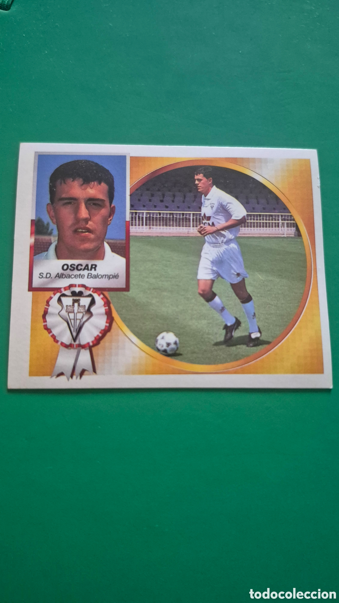 Cromos de f&uacute;tbol: OSCAR ALBACETE BALOMPIE FICHAJE 1 LIGA ESTE 1994 1995 94 95 SIN PEGAR NUNCA PEGADO