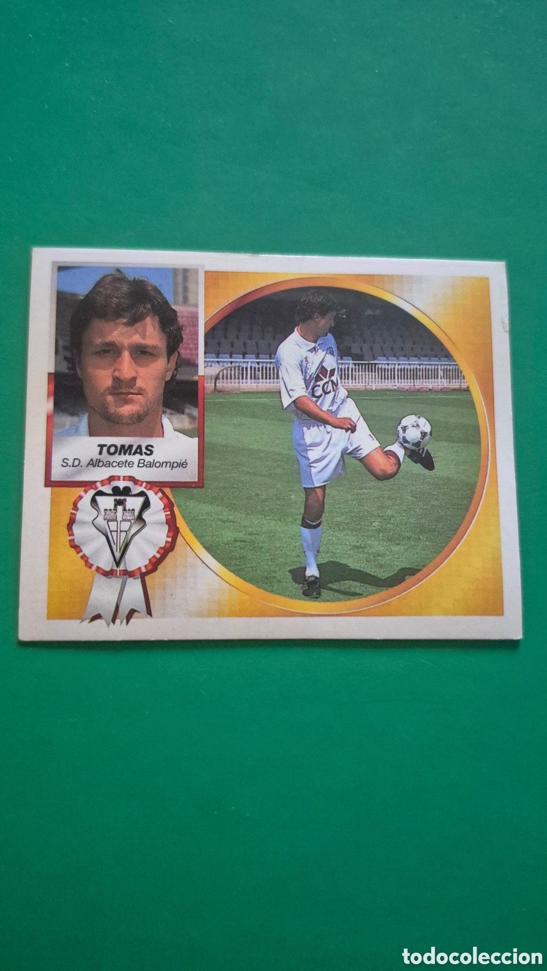 Cromos de f&uacute;tbol: TOMAS ATLETICO DE MADRID LIGA ESTE 1994 1995 94 95 SIN PEGAR NUNCA PEGADO
