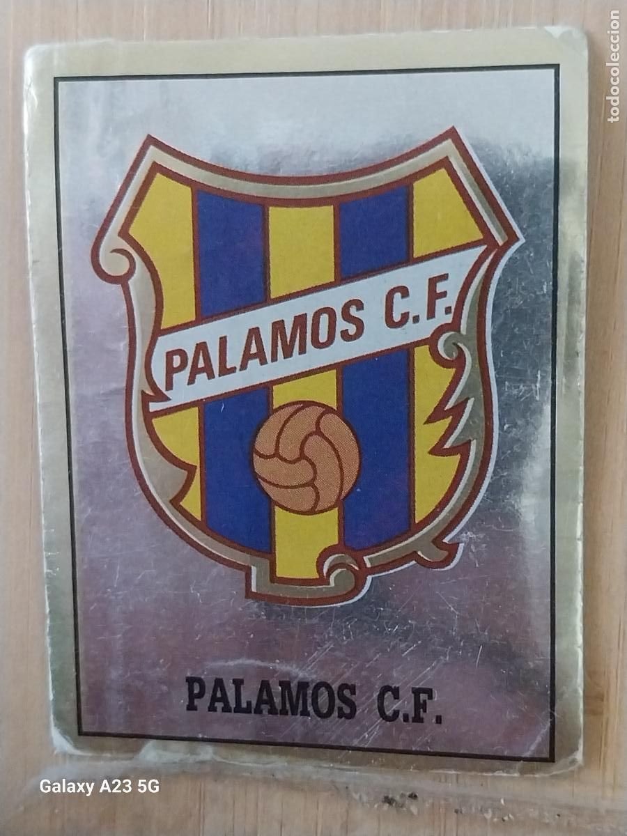 Cromos de f&uacute;tbol: PALAMOS ESCUDO BRILLANTE PANINI FUTBOL 90 CROMO 400 SIN PEGAR NUNCA SOBADO A&Ntilde;O 1990
