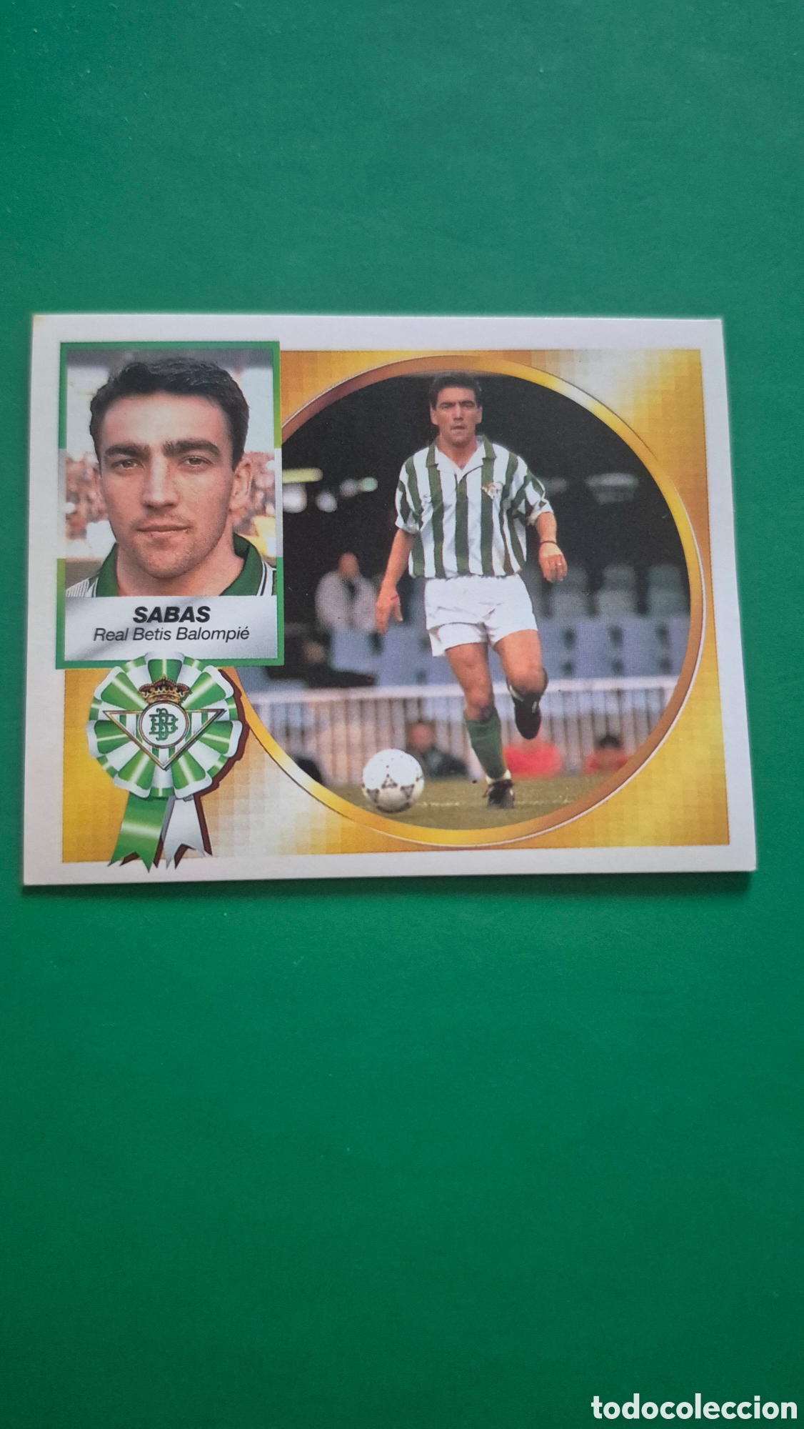 Cromos de f&uacute;tbol: SABAS REAL BETIS BALOMPIE FICHAJE 4 LIGA ESTE 1994 1995 94 95 SIN PEGAR NUNCA PEGADO