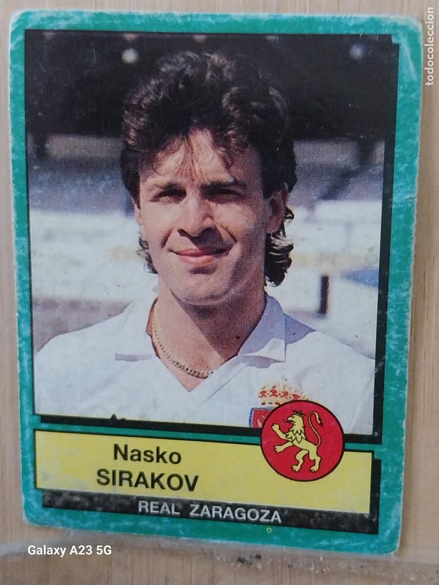 Cromos de f&uacute;tbol: SIRAKOV ZARAGOZA PANINI FUTBOL 90 CROMO 358 SIN PEGAR NUNCA SOBADO A&Ntilde;O 1990