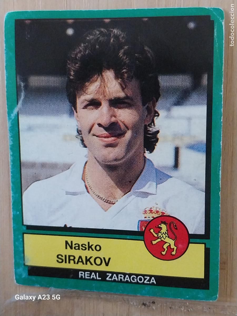 Cromos de f&uacute;tbol: SIRAKOV ZARAGOZA PANINI FUTBOL 90 CROMO 358 SIN PEGAR NUNCA SOBADO A&Ntilde;O 1990 **