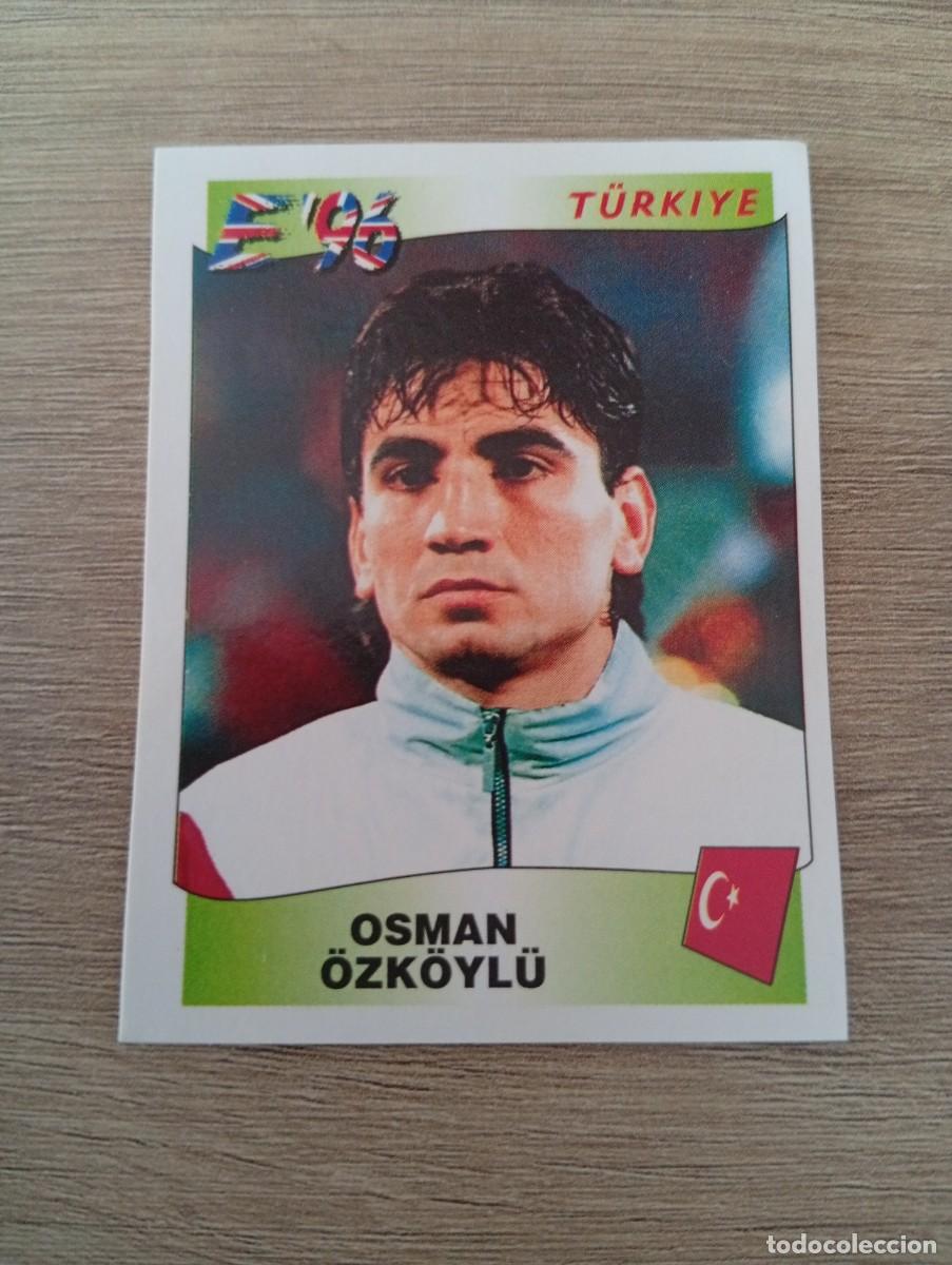 Football Stickers: OSMAN OZKOYLU 322 TURQUIA EURO EUROCOPA 1996 96 PANINI NUNCA PEGADO
