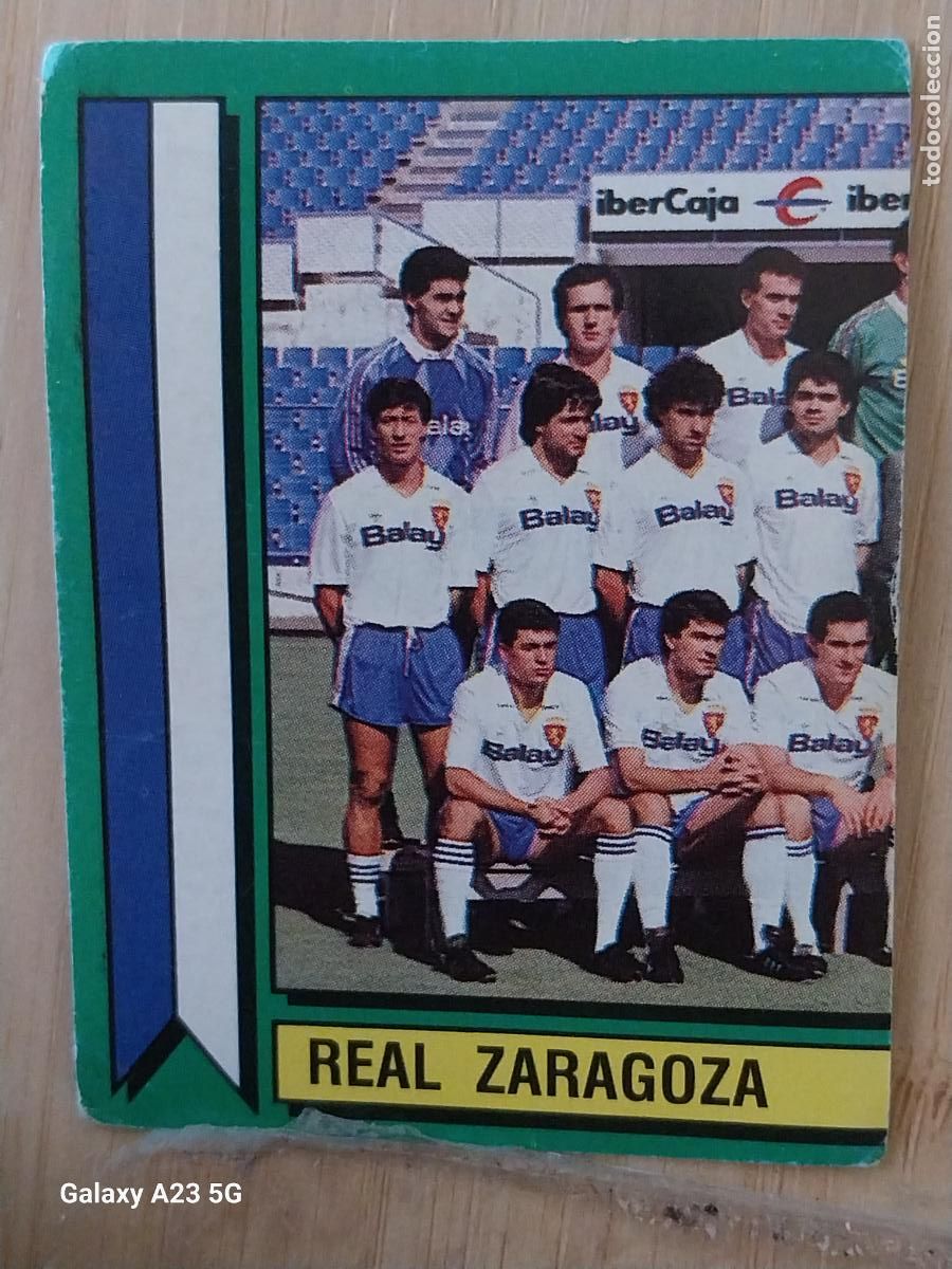Football Stickers: ZARAGOZA PANINI FUTBOL 90 CROMO 344 SIN PEGAR NUNCA SOBADO A&Ntilde;O 1990 **