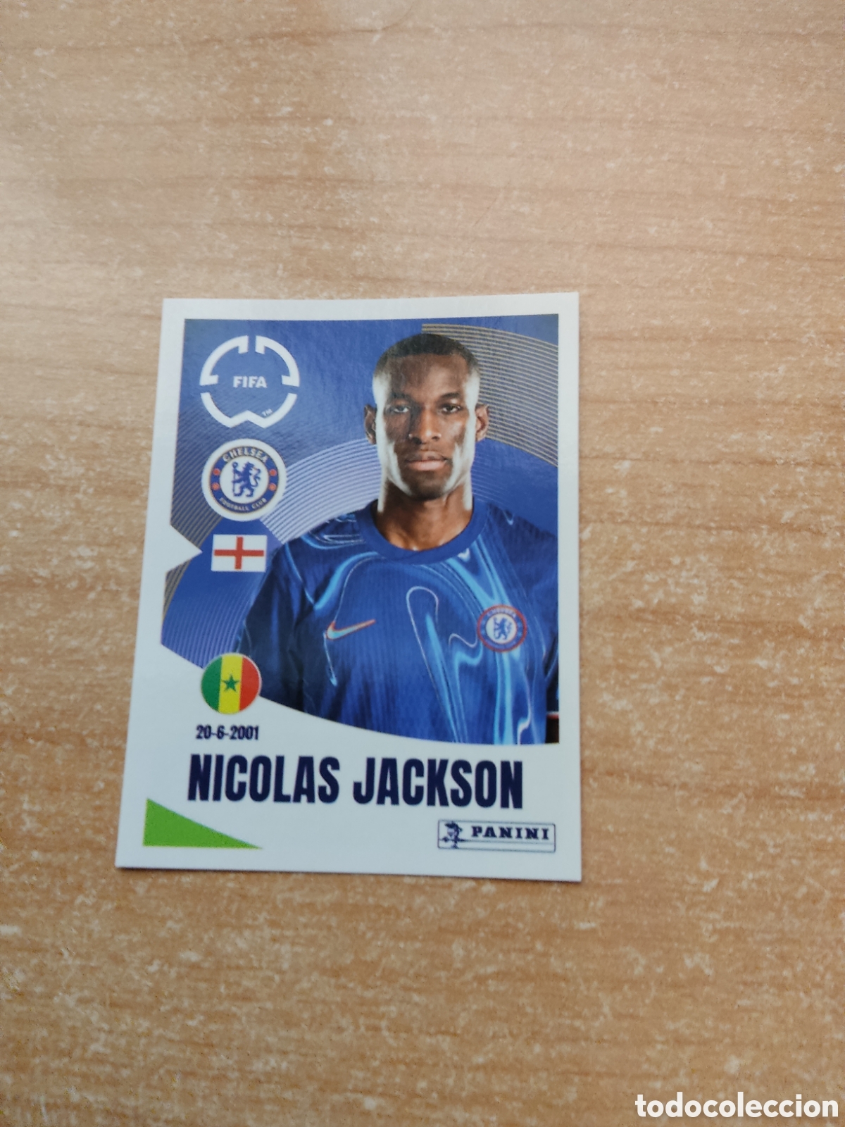 Football Stickers: 239 NICOLAS JACKSON CHELSEA FIFA CLUB WORLD CUP 2025