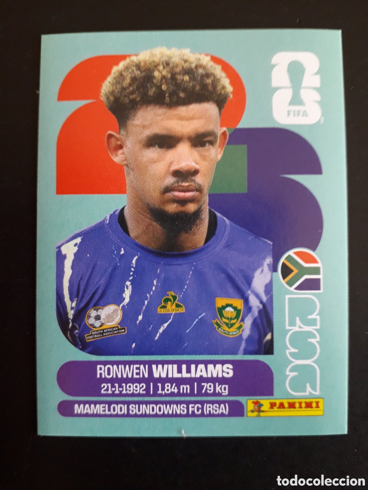 Football Stickers: WILLIAMS SUD&Aacute;FRICA RSA 2 MUNDIAL F&Uacute;TBOL 2026 FIFA WORLD CUP PANINI SIN PEGAR PEDIDO M&Iacute;NIMO 3&euro;