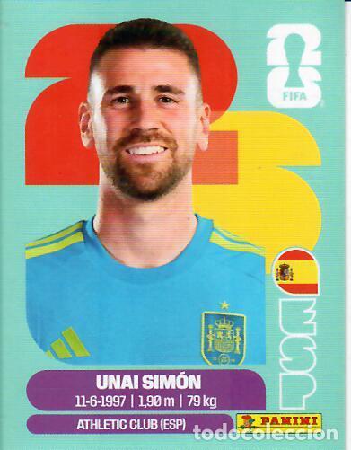 Football Stickers: CROMO PANINI MUNDIAL WORLD CUP 2026 - ESP 2 - UNAI SIM&Oacute;N - ESPA&Ntilde;A