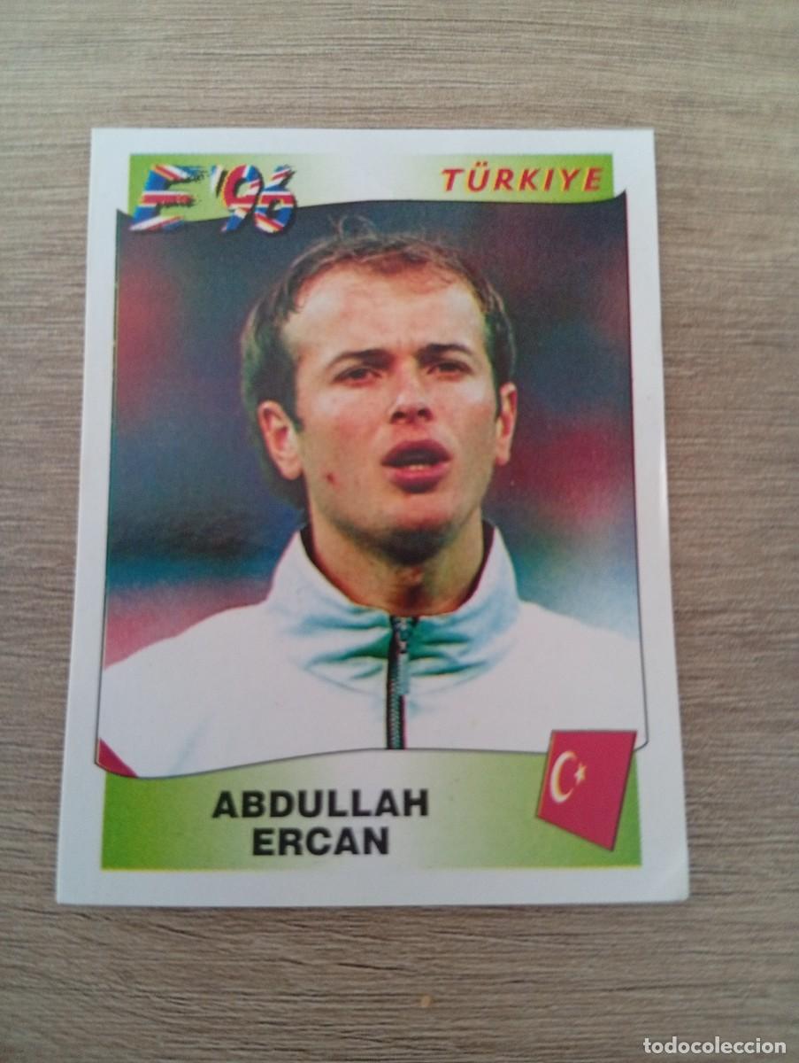 Cromos de Futebol: ABDULLAH ERCAN 326 TURQUIA EURO EUROCOPA 1996 96 PANINI NUNCA PEGADO