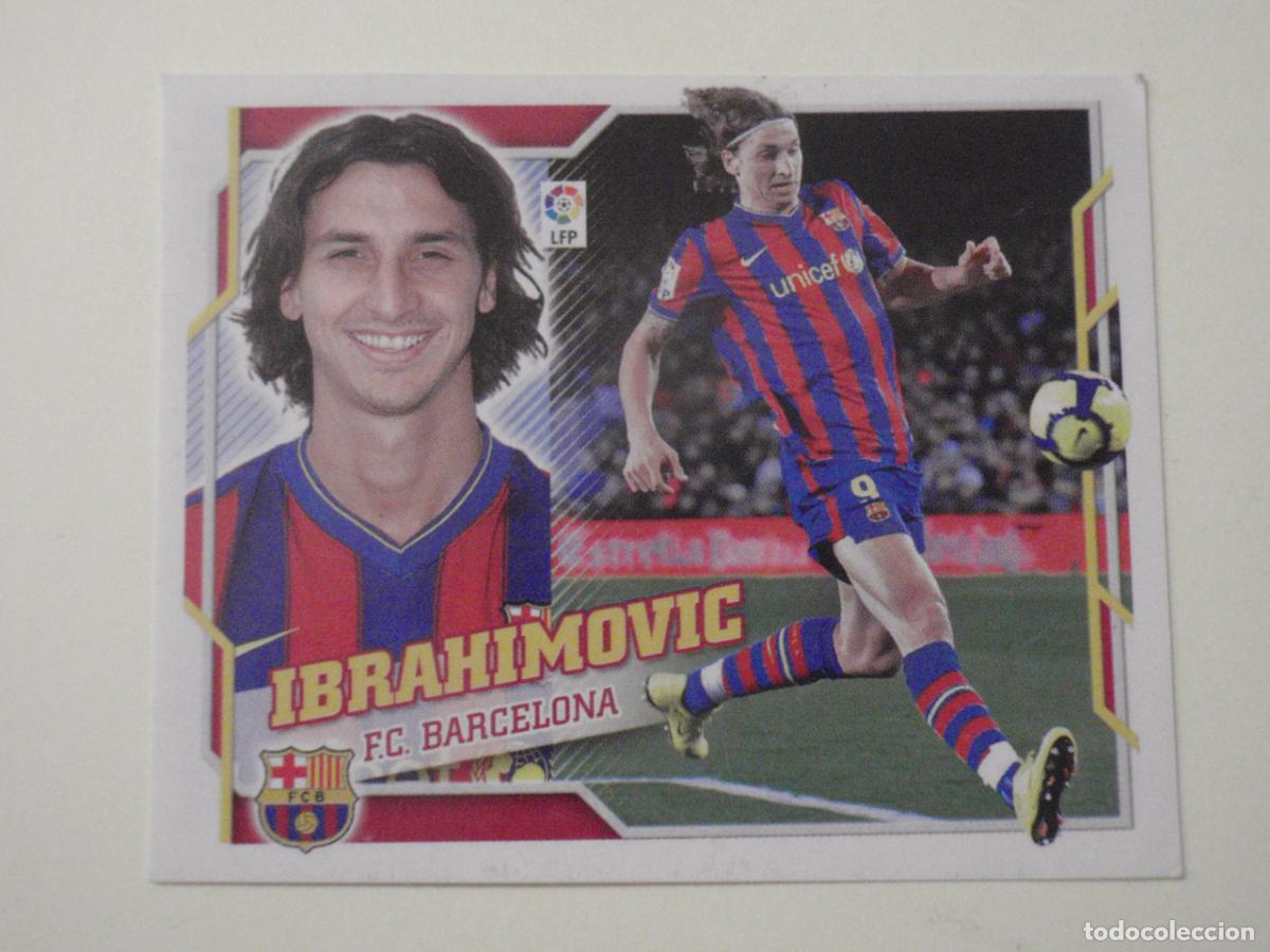Cromos de Futebol: Cromo futbol 15 A IBRAHIMOVIC Barcelona. EDICIONES ESTE 2010 2011. Sticker NUNCA PEGADO