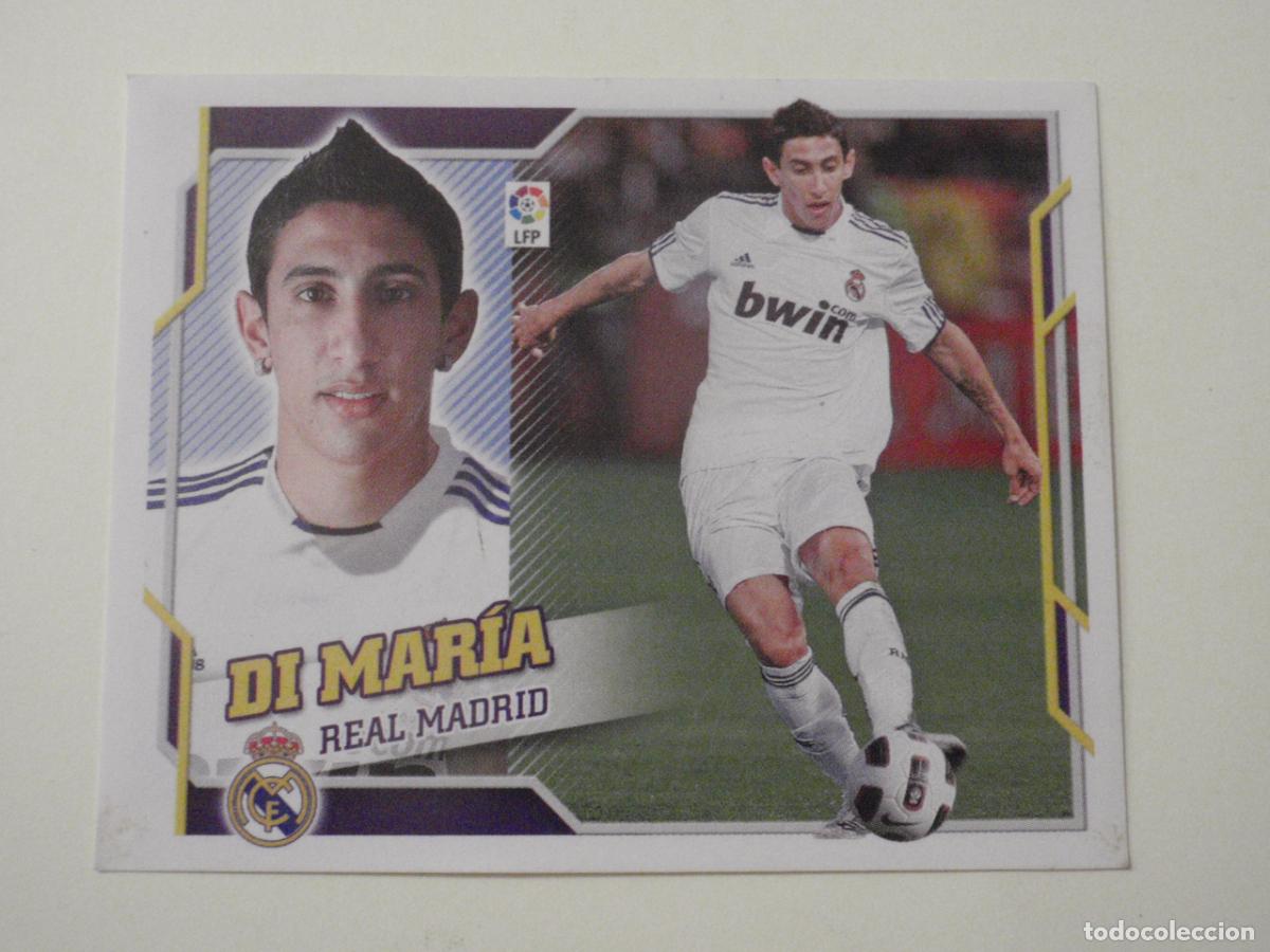 Figurine di Calcio: Cromo futbol FICHAJE 22 DI MAR&Iacute;A Real Madrid. EDICIONES ESTE 2010 2011. Sticker NUNCA PEGADO