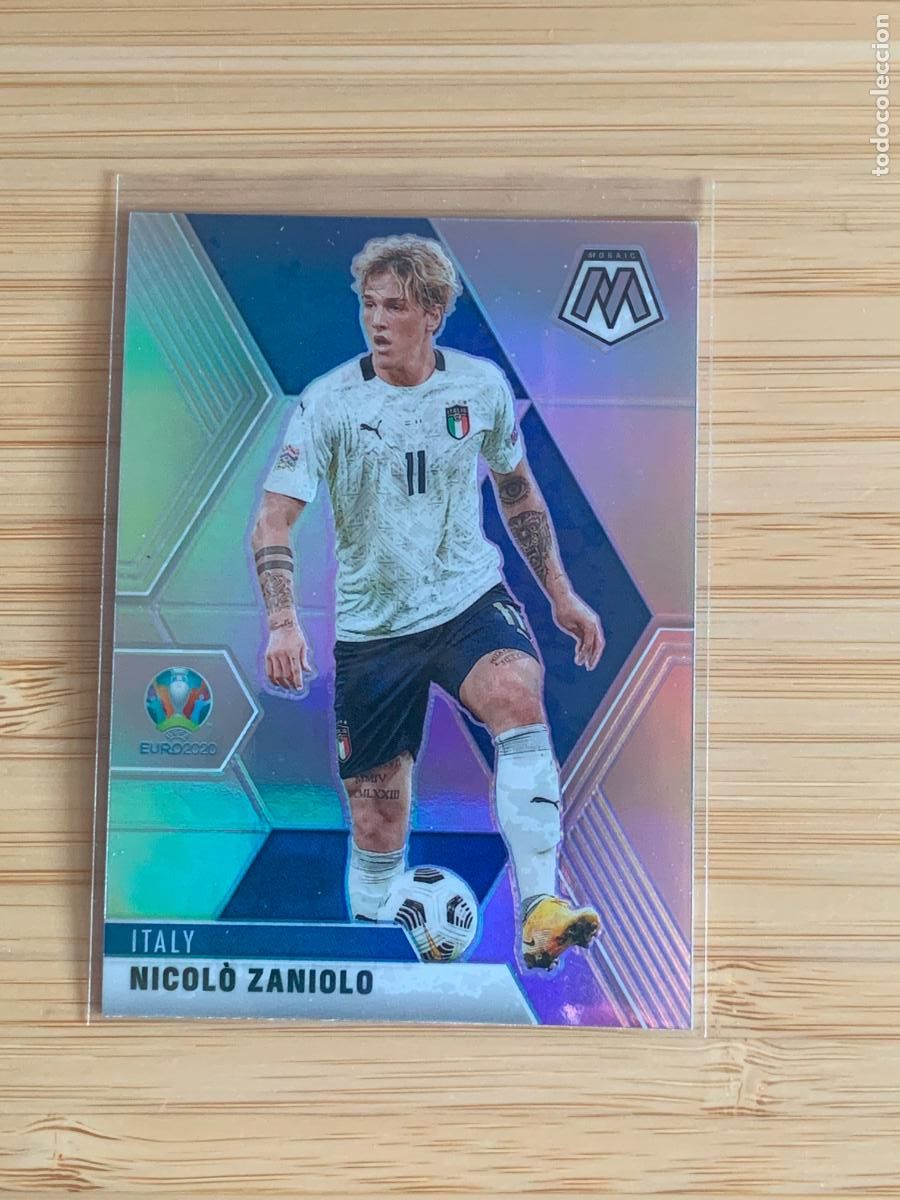 Cromos de f&uacute;tbol: NICOLO ZANIOLO - HOLO SILVER - ITALY - PANINI MOSAIC EURO2020